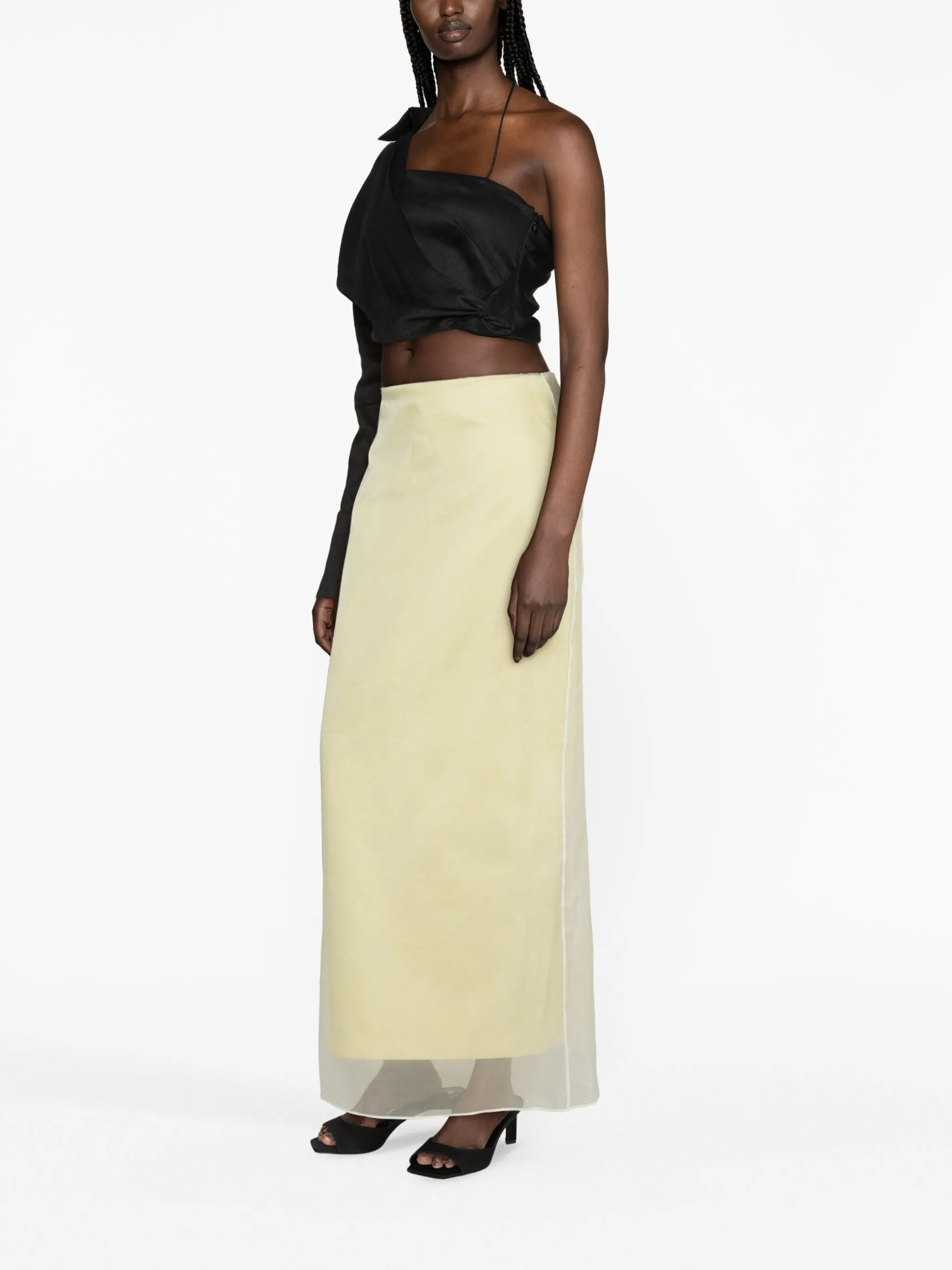 Lotes tulle-panel maxi skirt