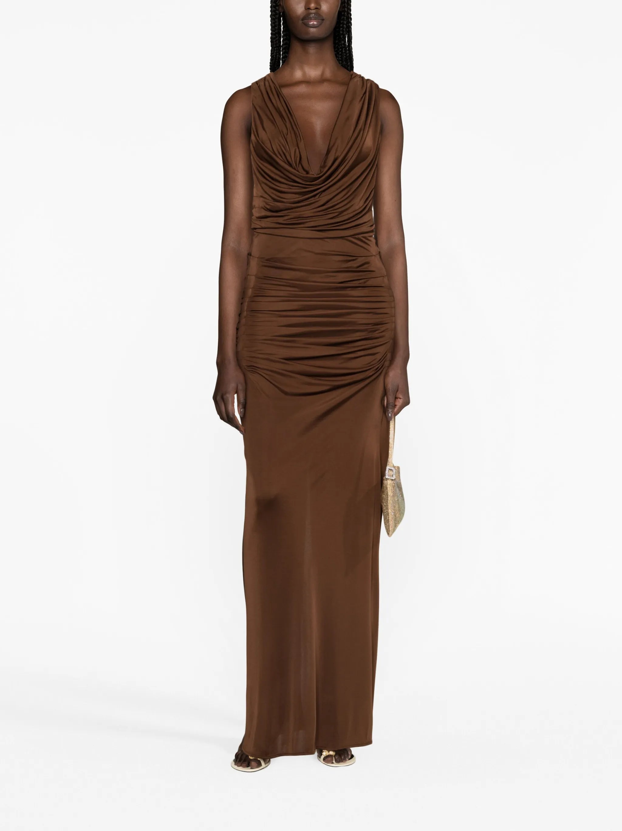 Ina draped maxi dress