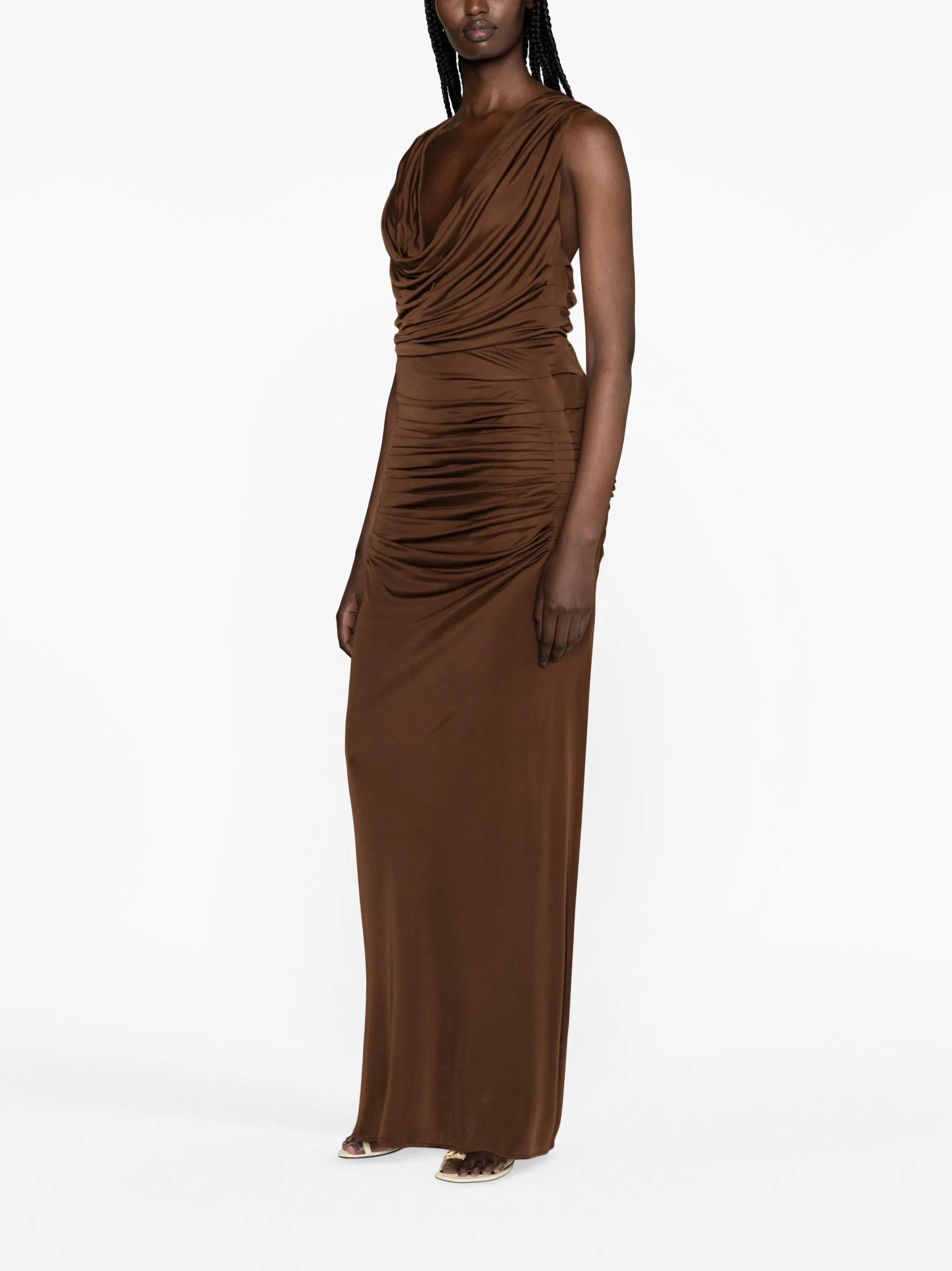 Ina draped maxi dress