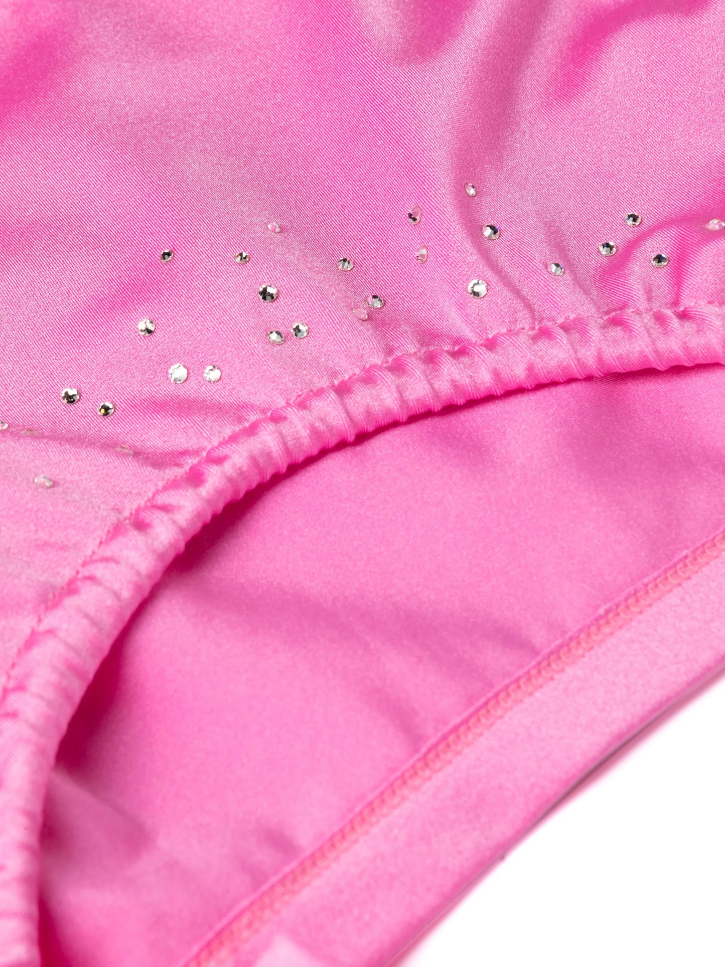 crystal-embellished rashguard bikini top
