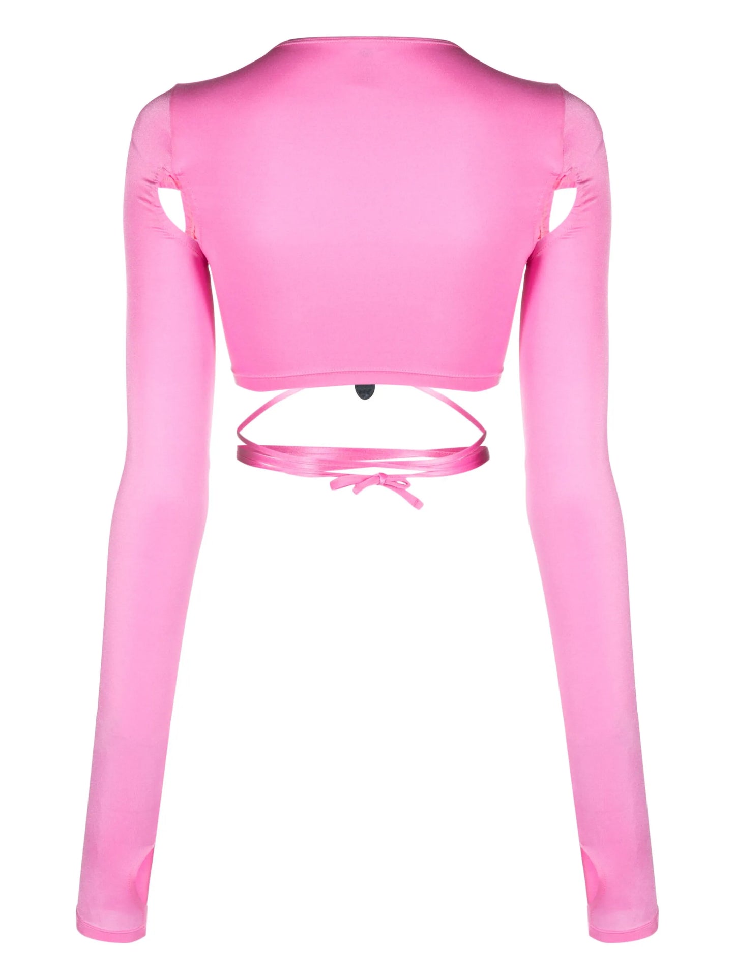 crystal-embellished rashguard bikini top