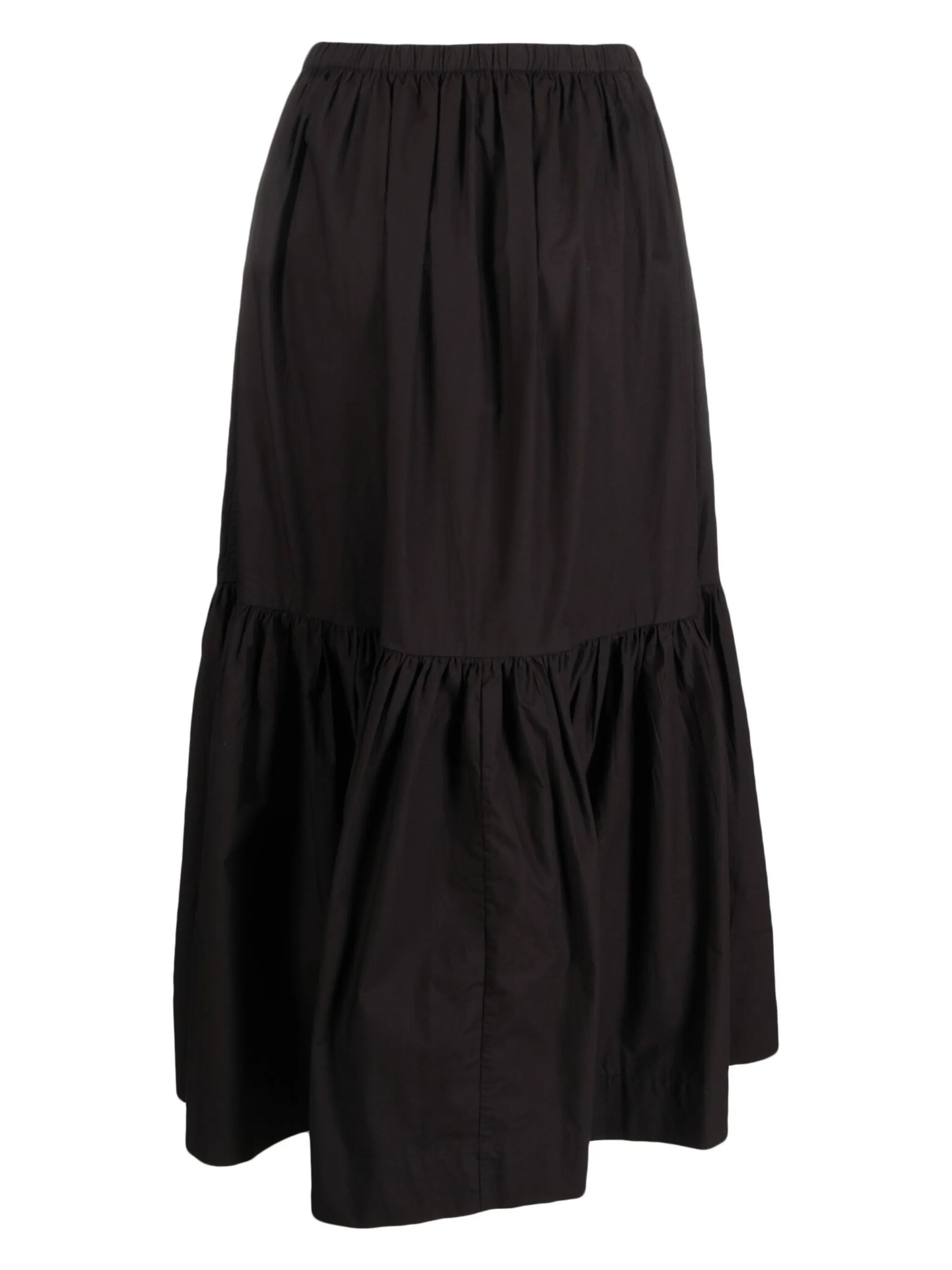 organic cotton flounced maxi skirt
