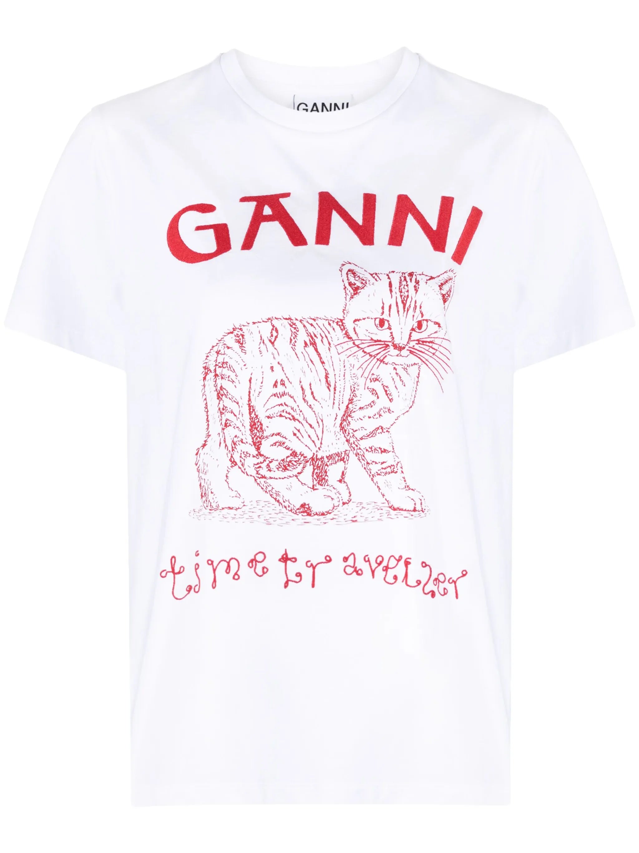 Future cat-print cotton T-shirt
