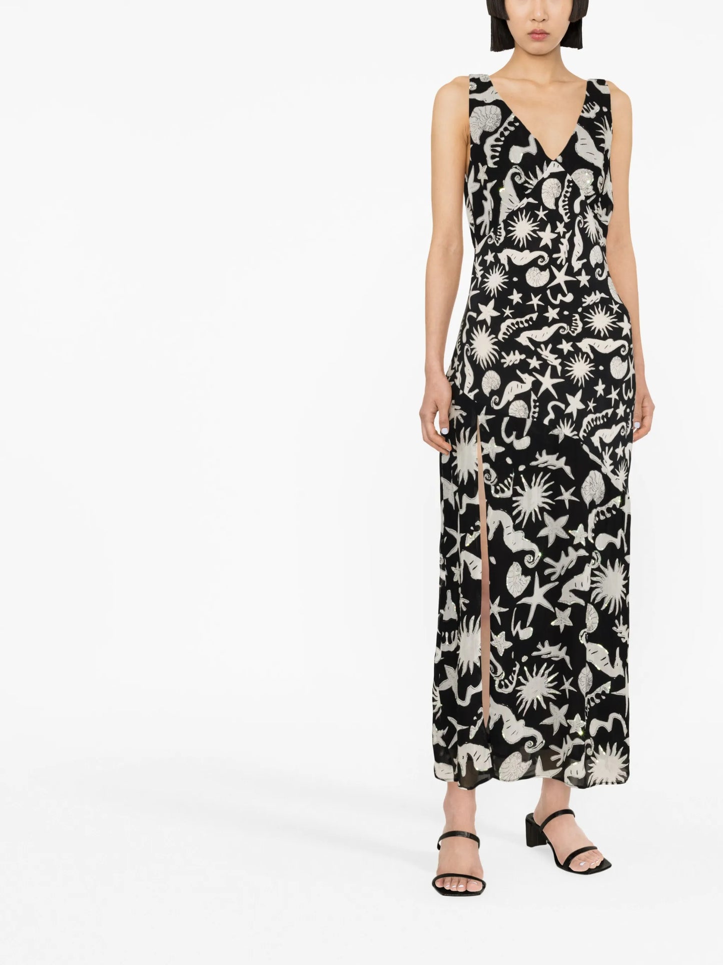 Moniq sleeveless midi dress