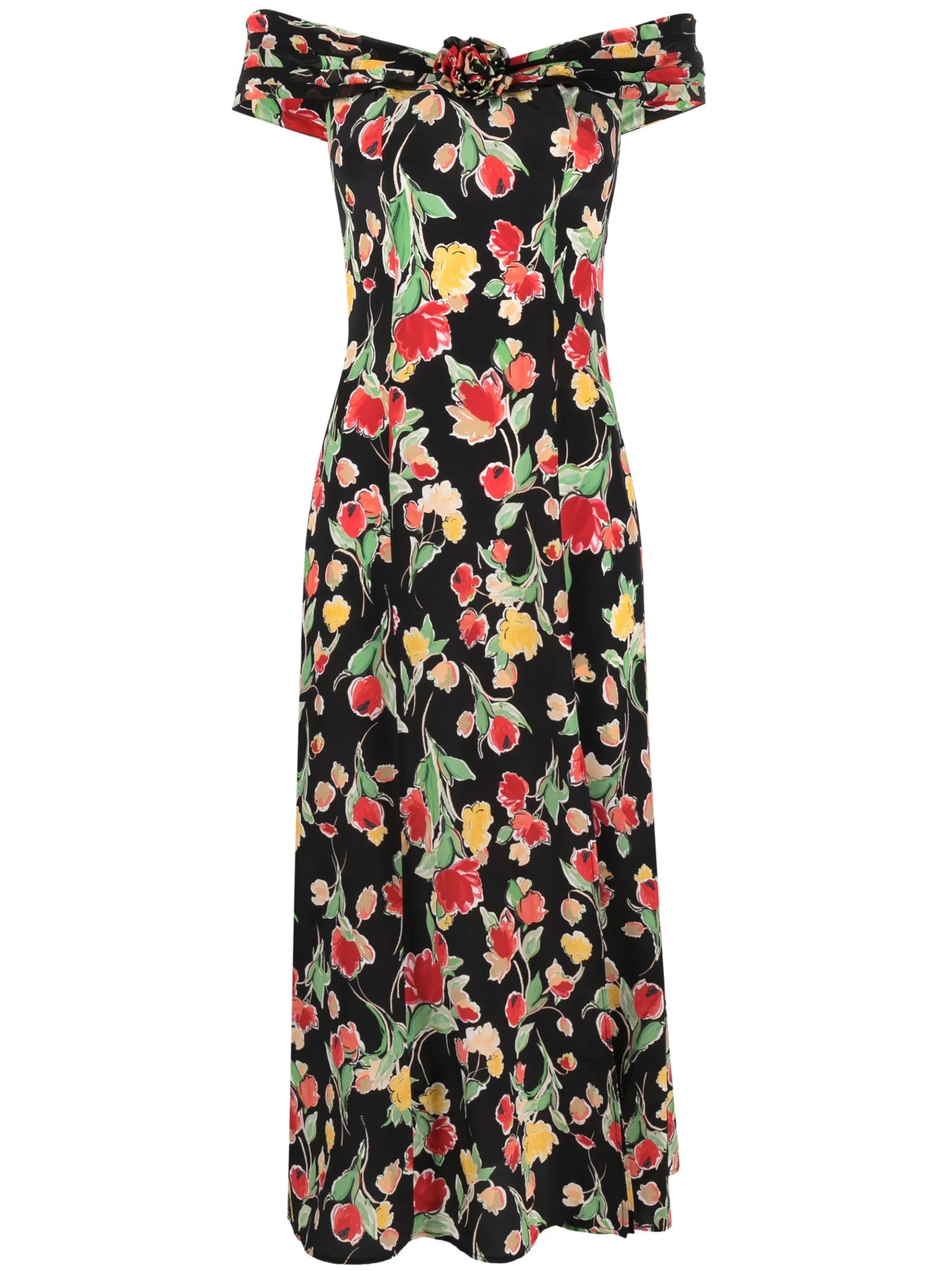 Freya bardot-neckline midi dress