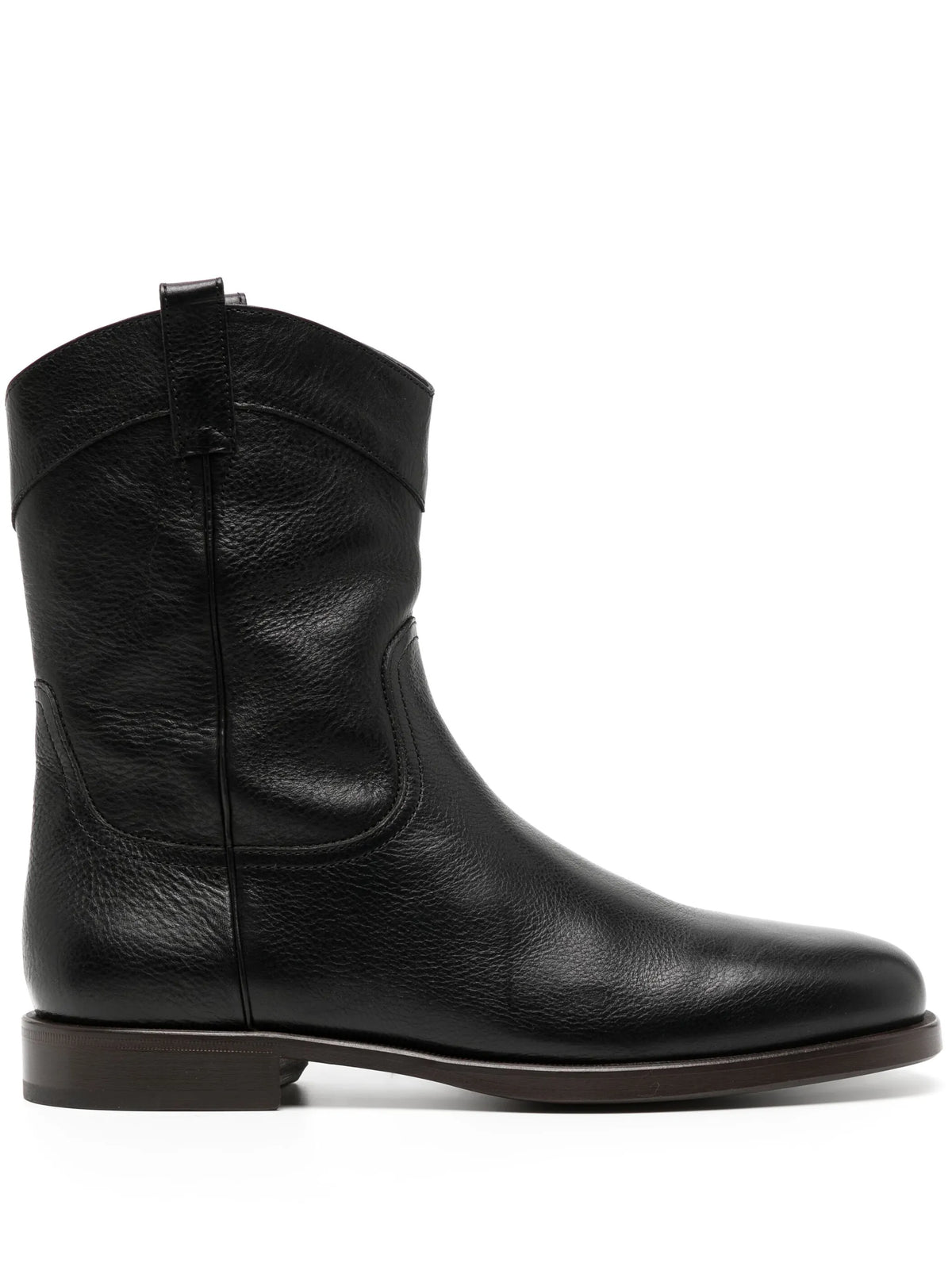 grained ankle boots
