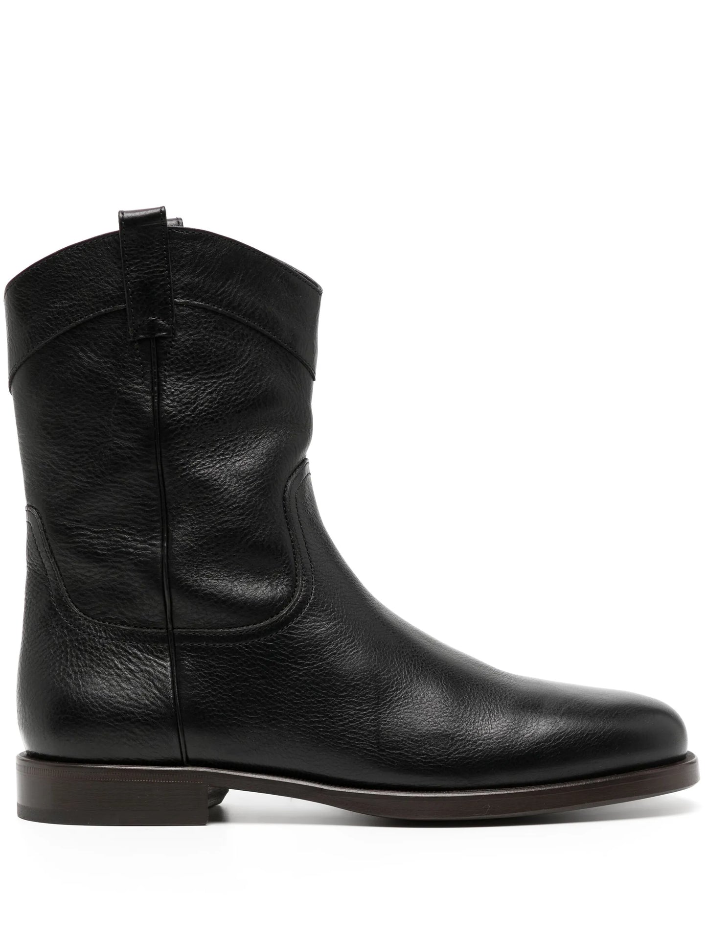 grained ankle boots