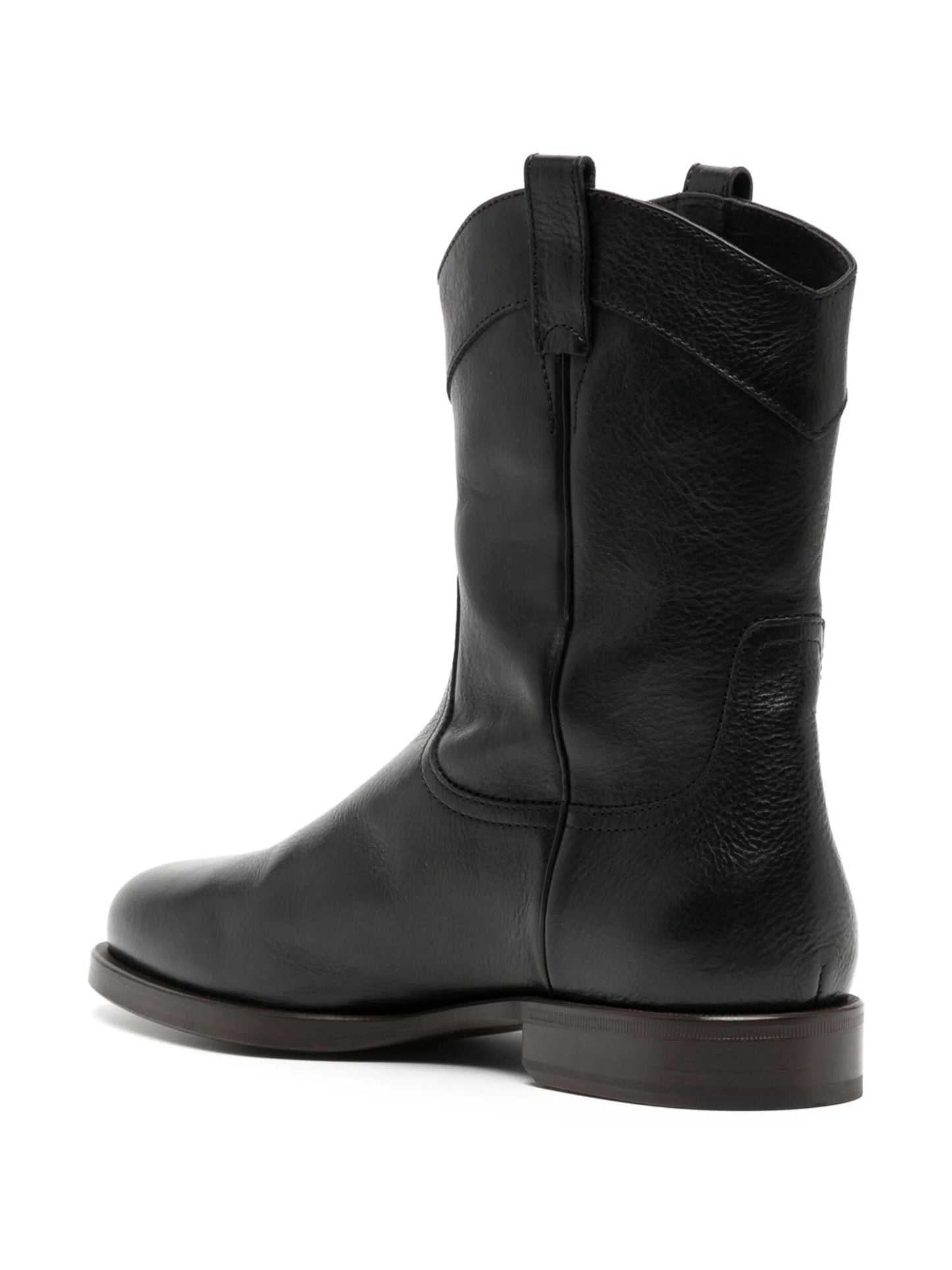grained ankle boots