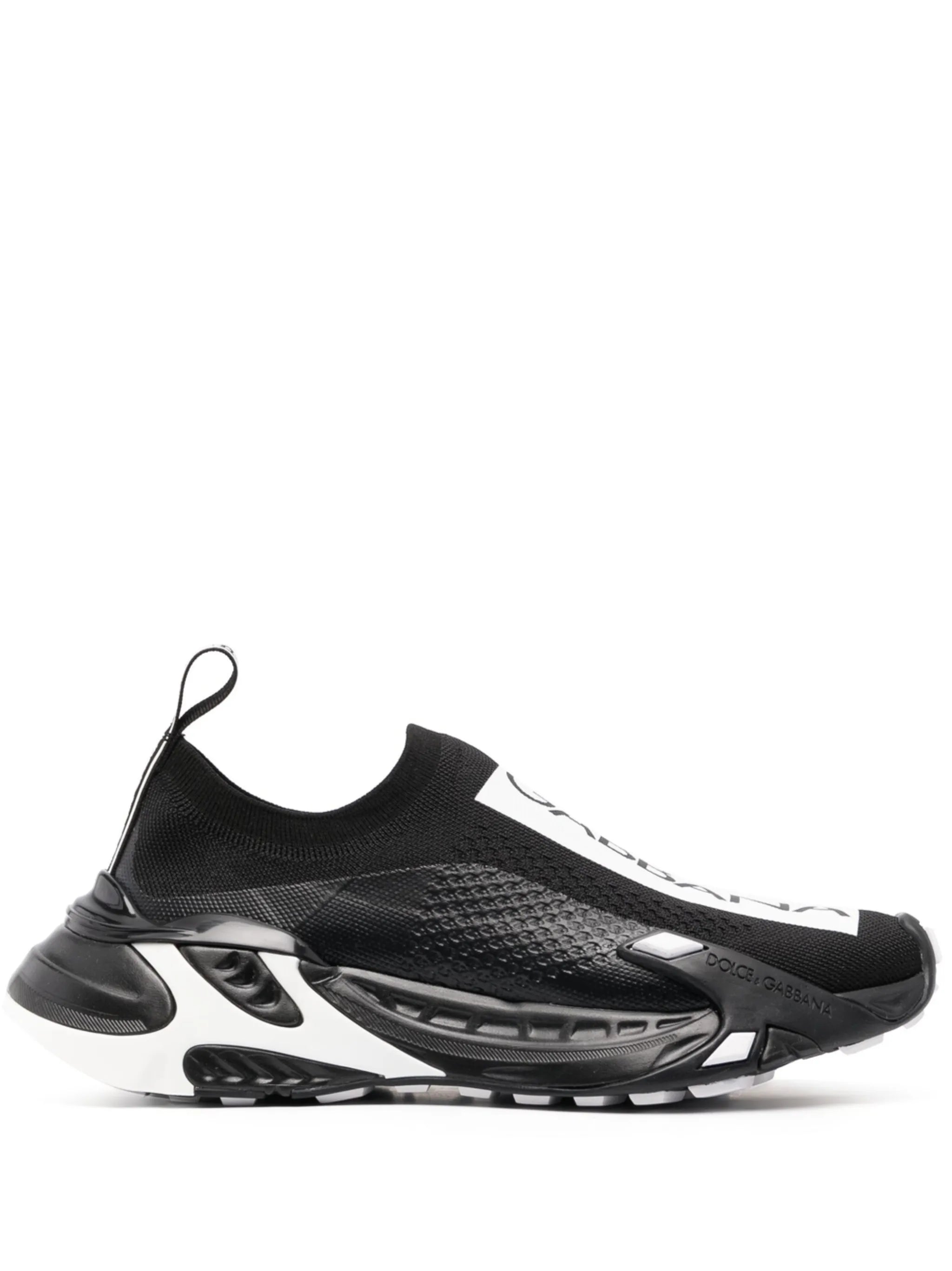 logo-print panelled sneakers