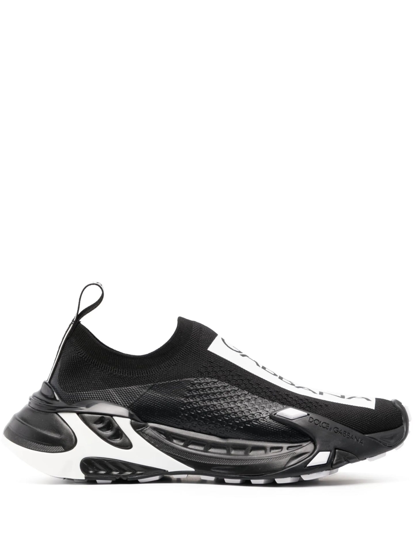 logo-print panelled sneakers