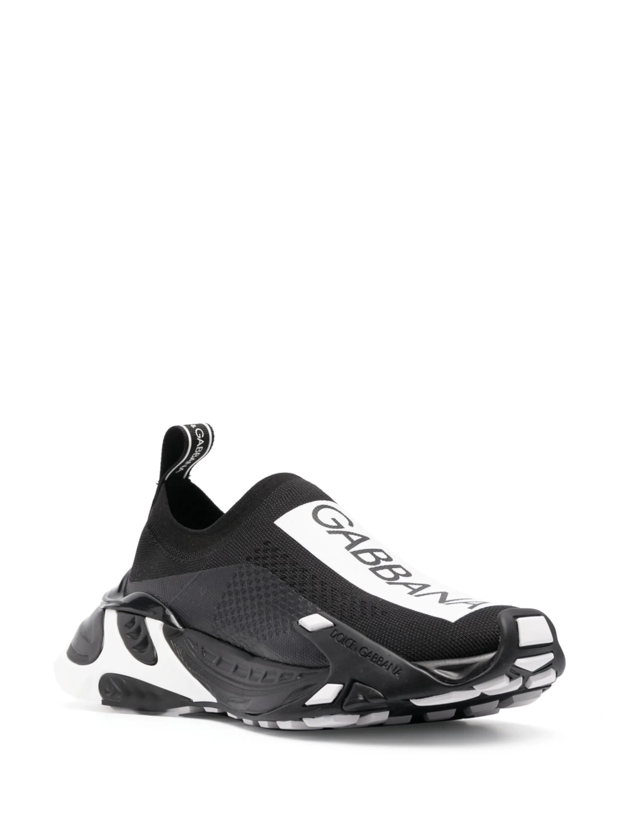 logo-print panelled sneakers