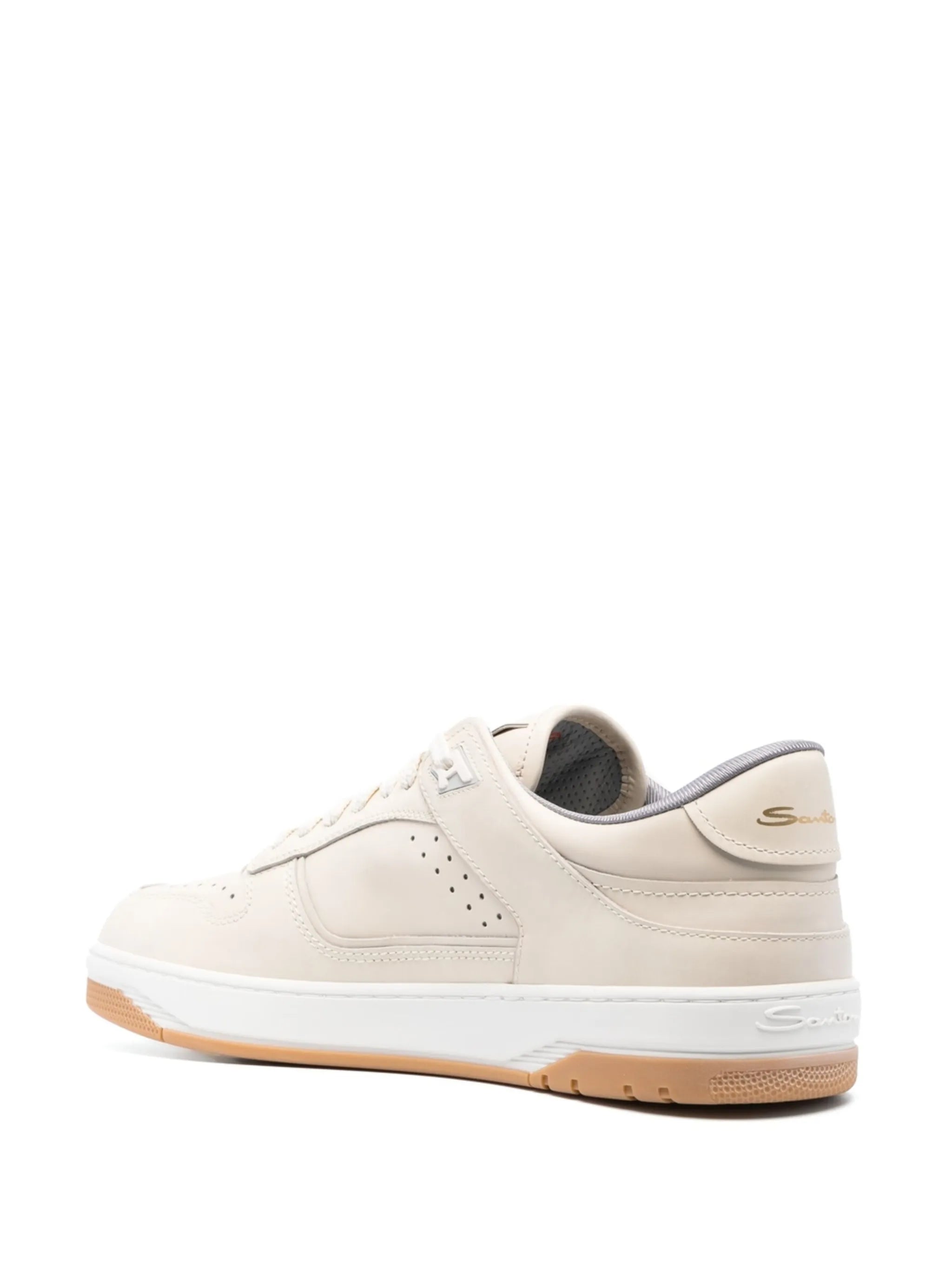 low-top leather sneakers