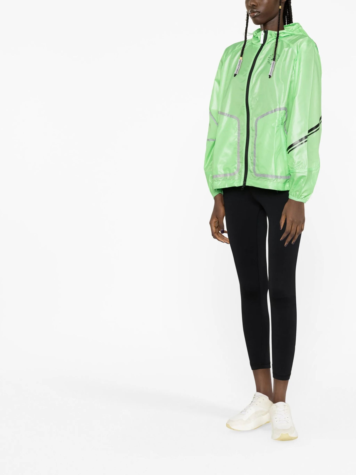 logo-print hooded jacket