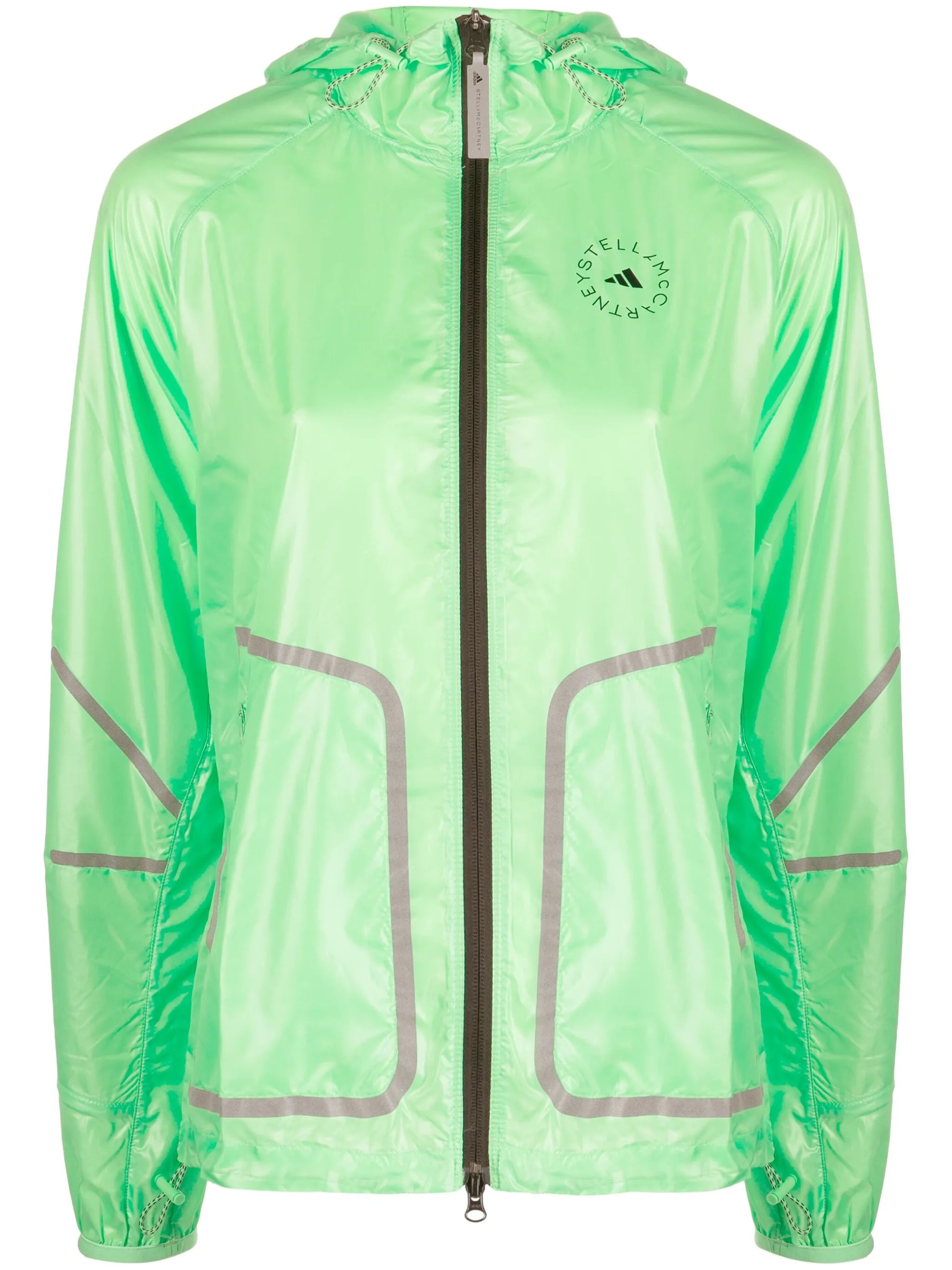 logo-print hooded jacket