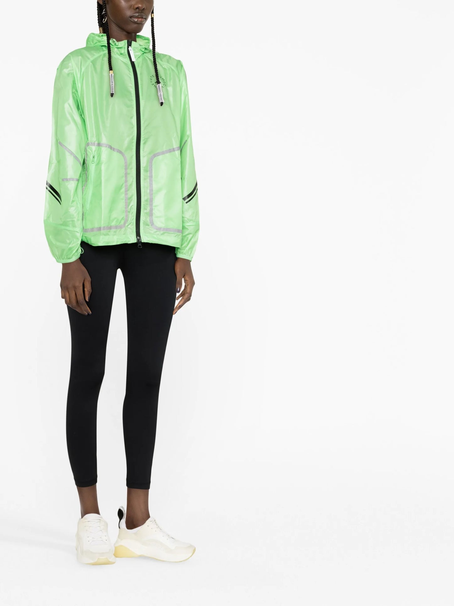 logo-print hooded jacket
