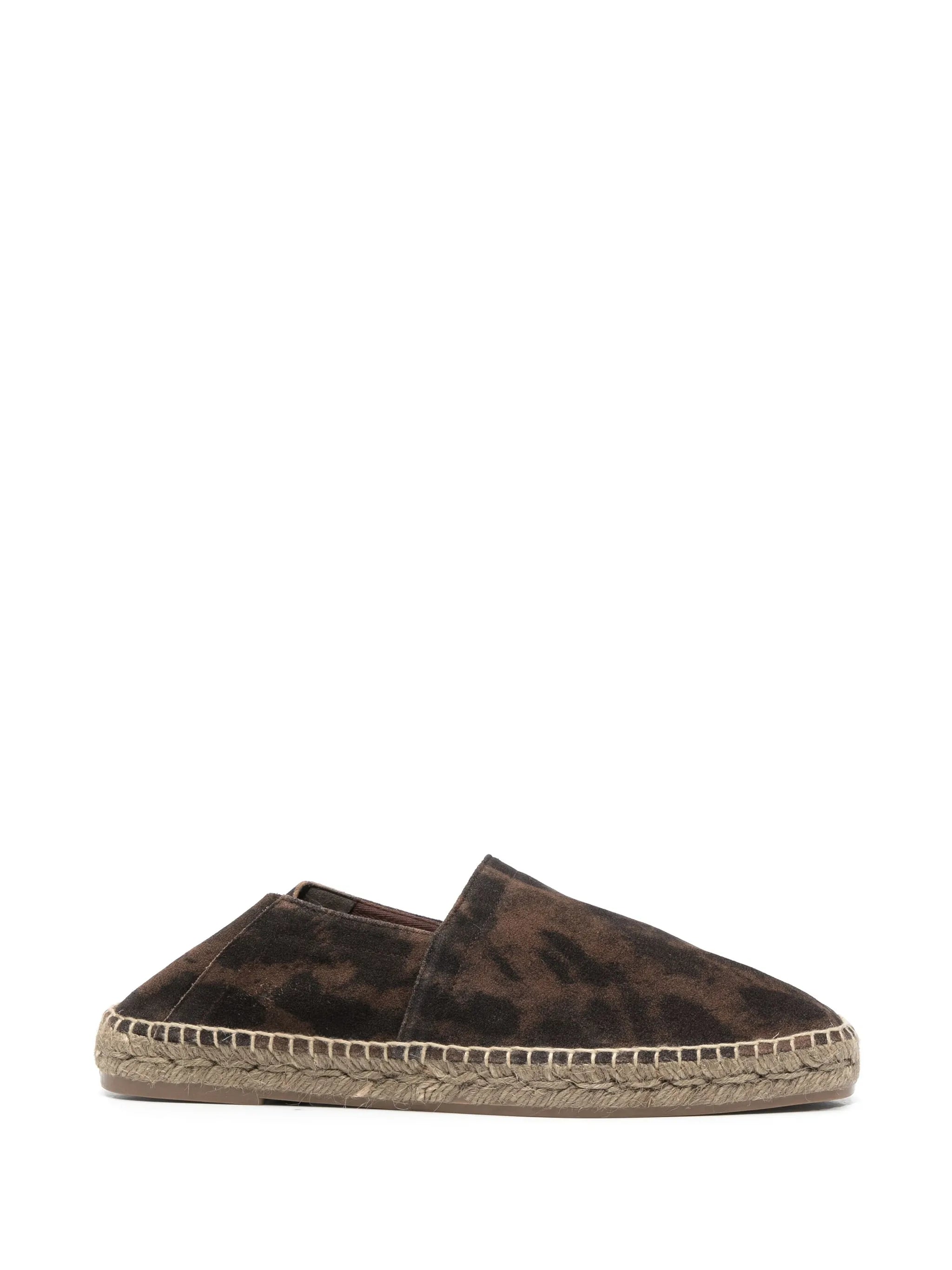 cheetah-print suede espadrilles