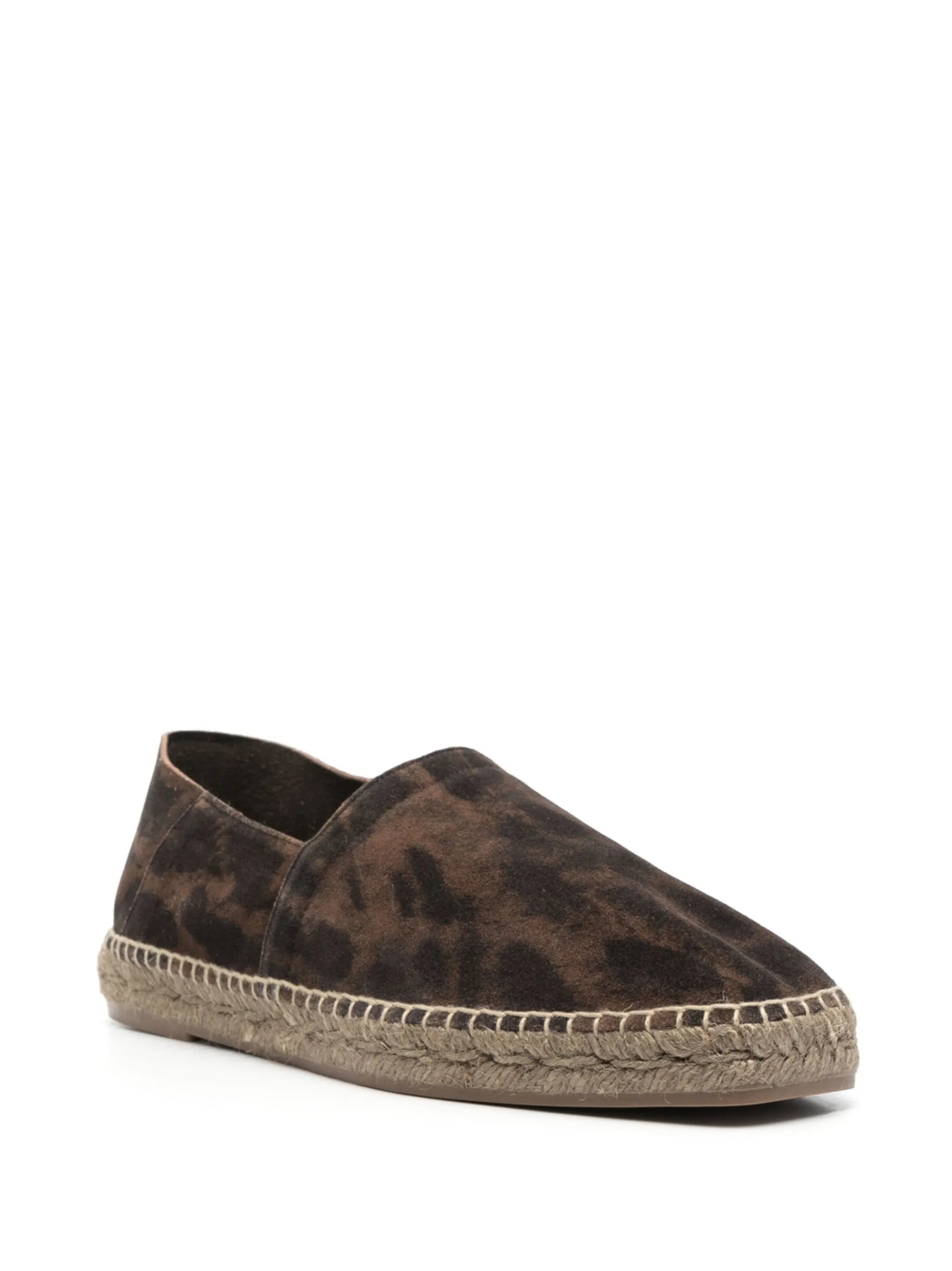 cheetah-print suede espadrilles