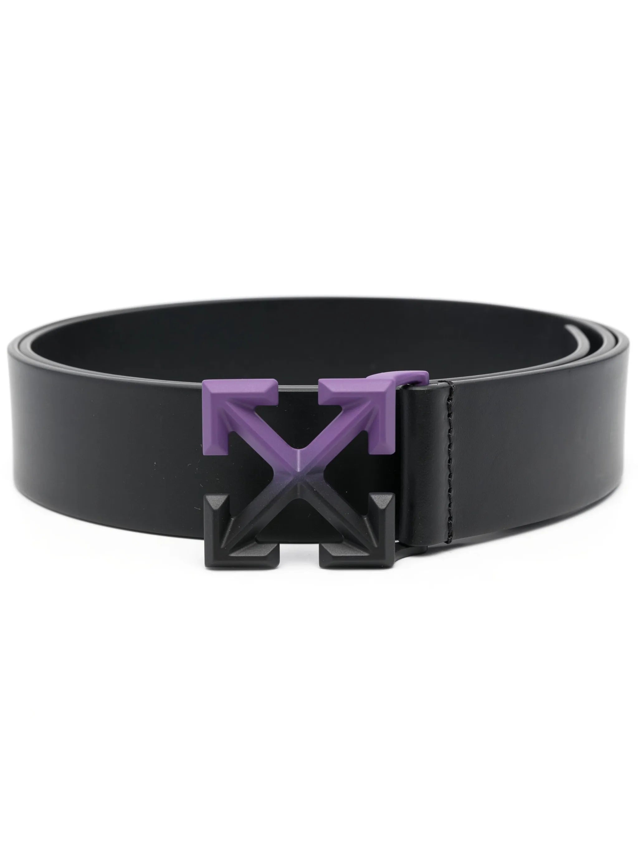 Arrows-buckle leather belt