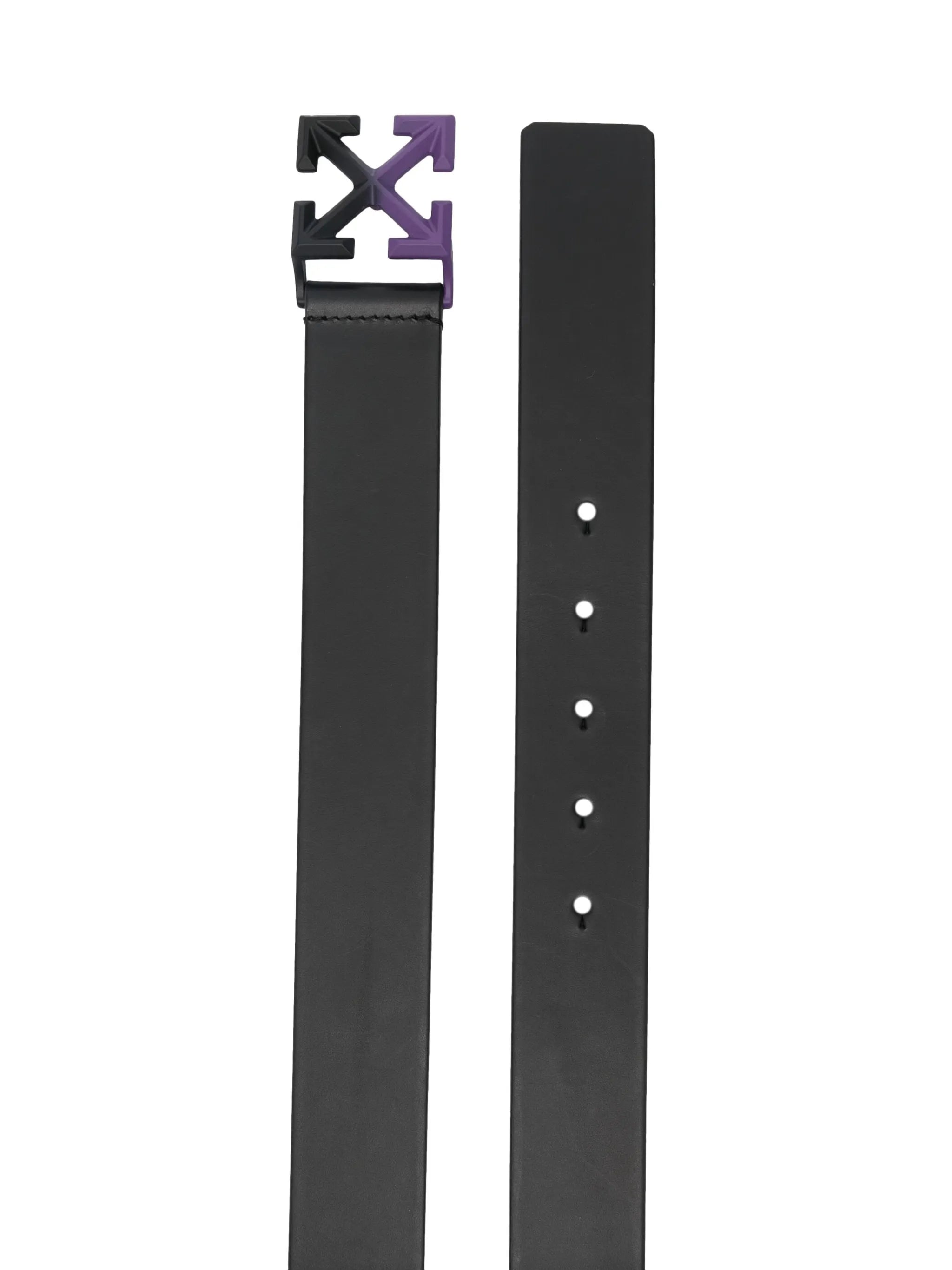 Arrows-buckle leather belt