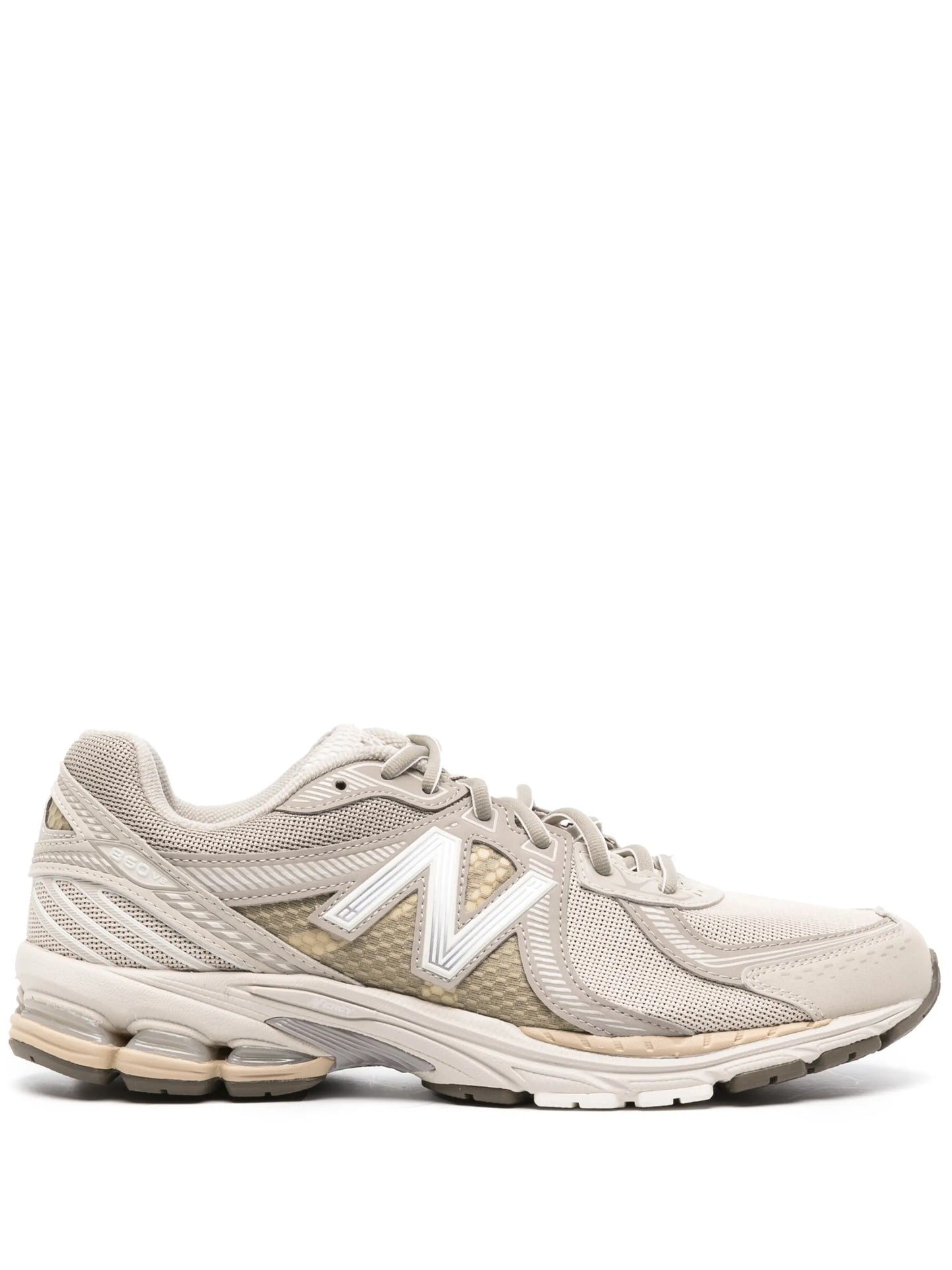 860 panelled mesh sneakers