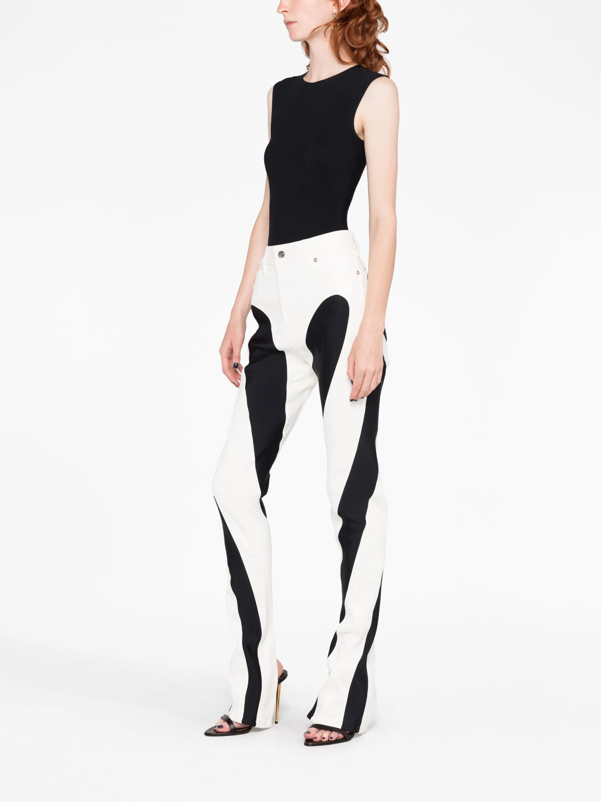Spiral skinny jeans