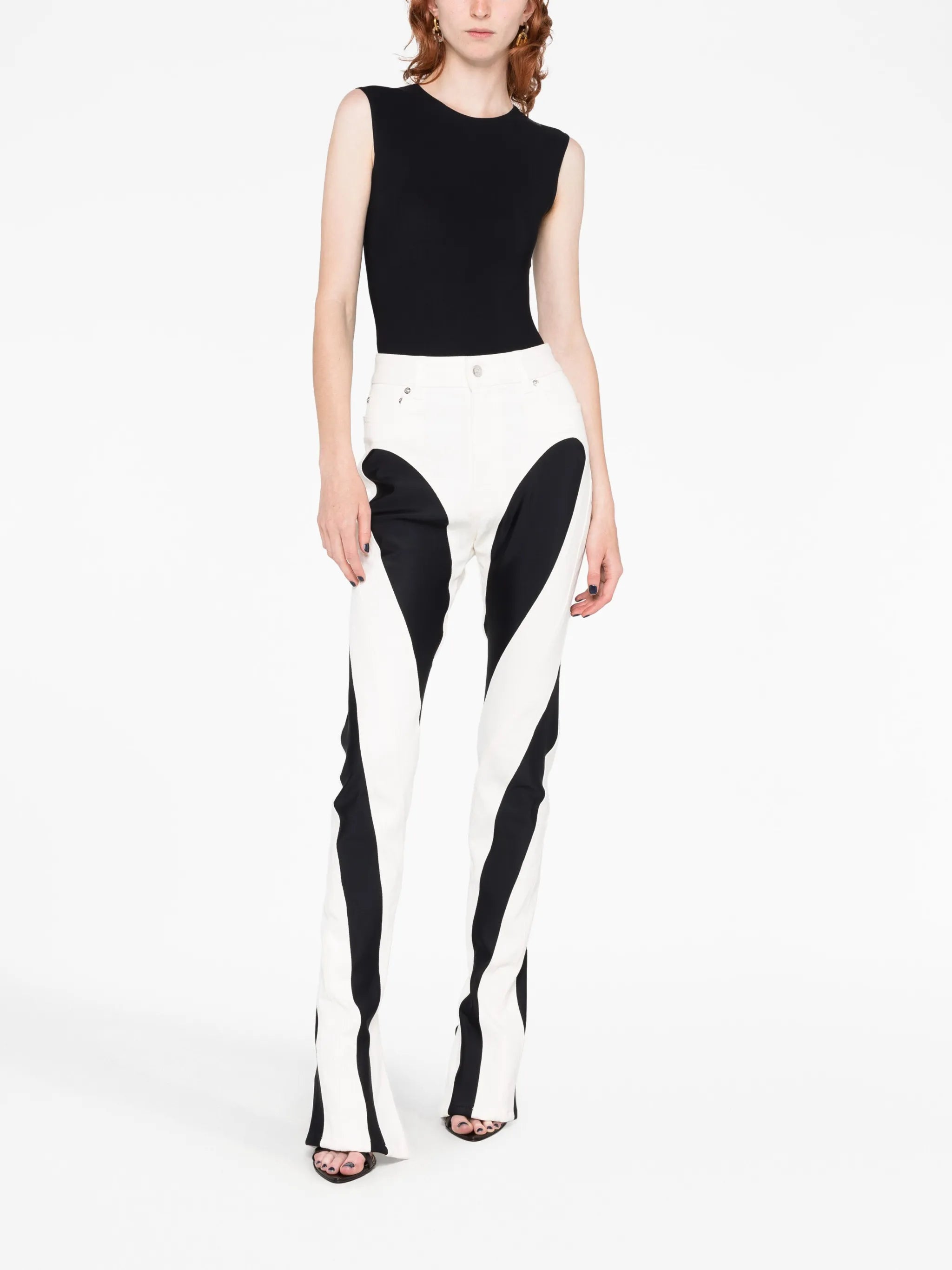 Spiral skinny jeans