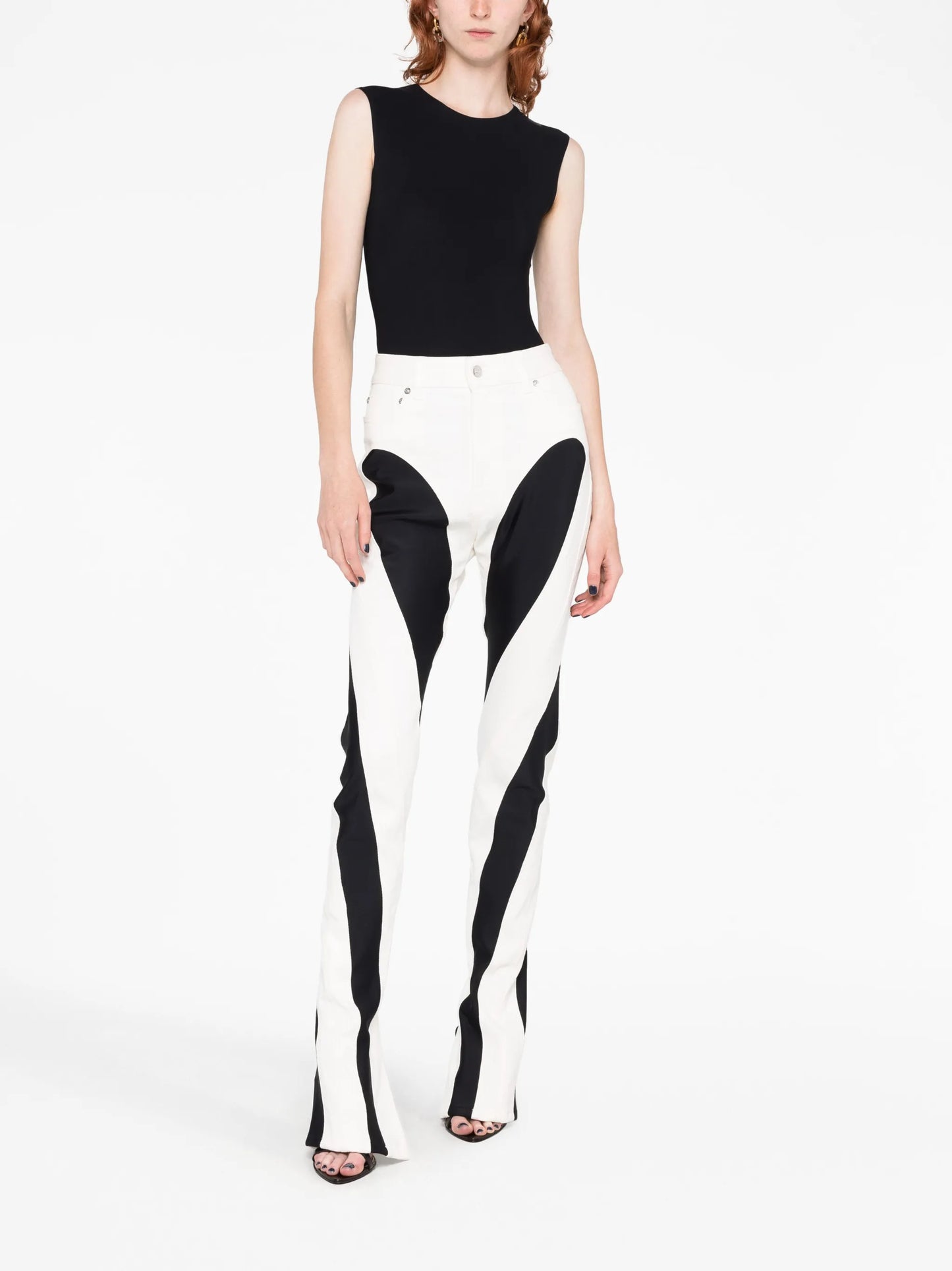 Spiral skinny jeans
