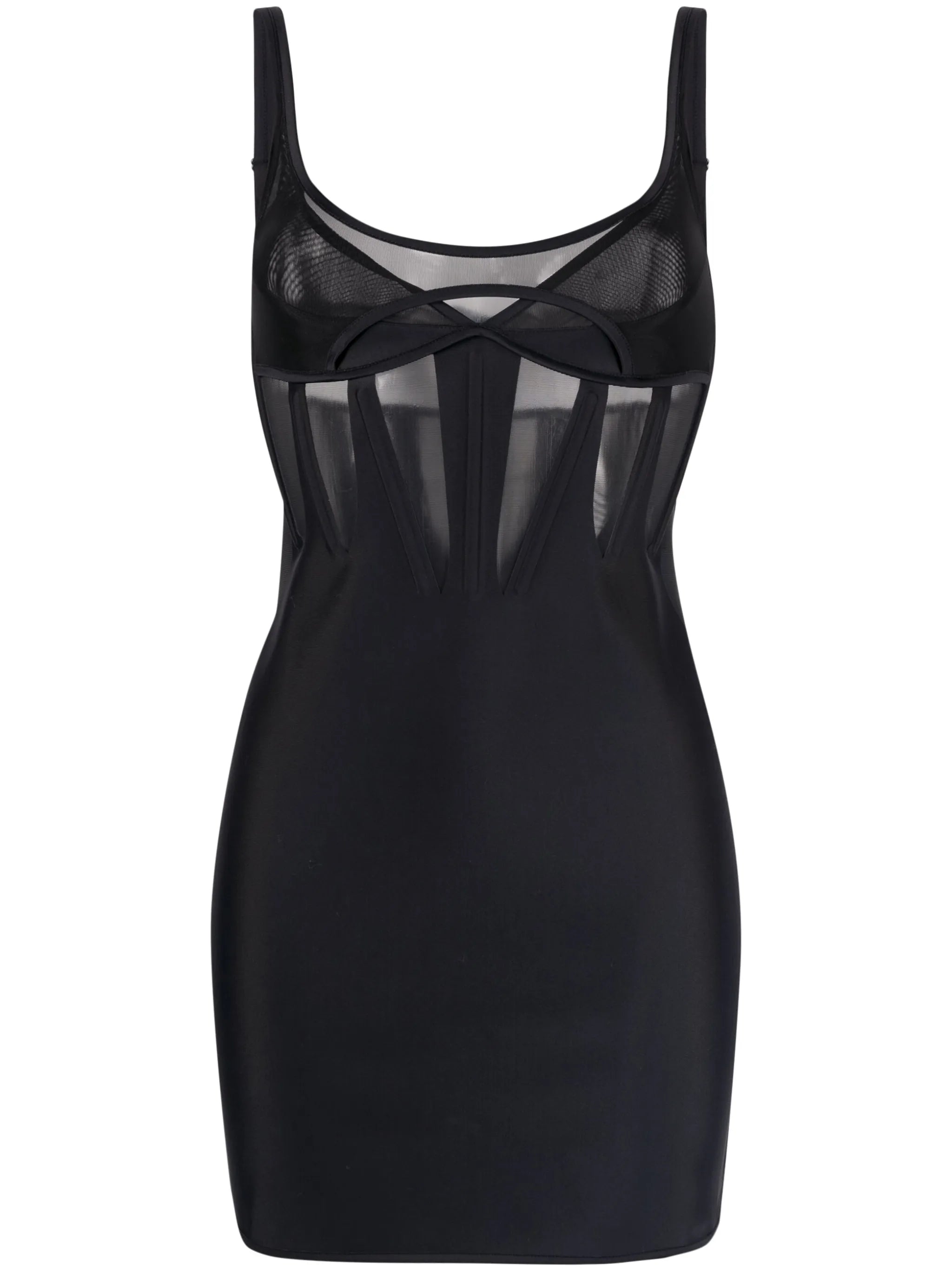 panelled corset minidress