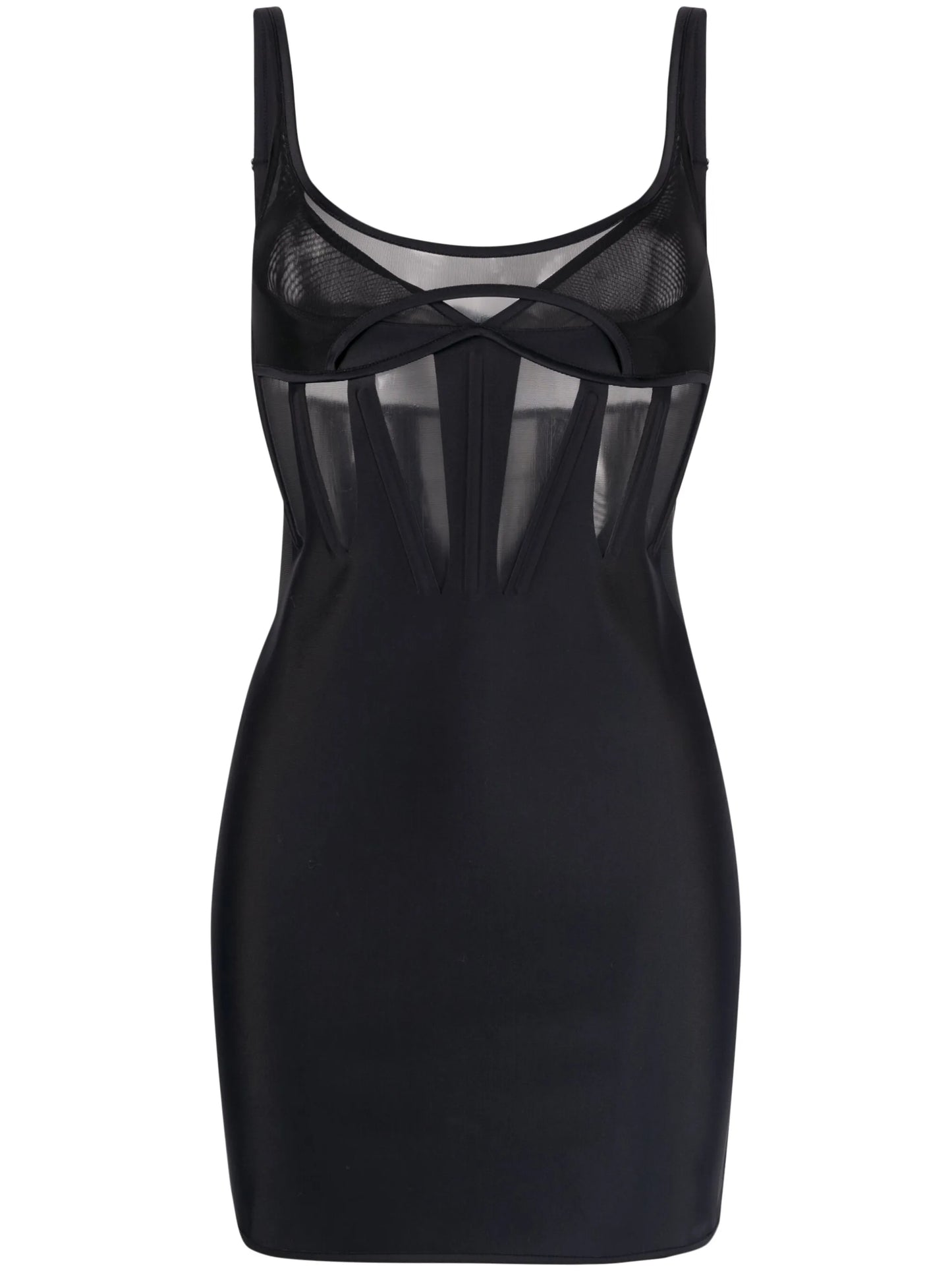 panelled corset minidress