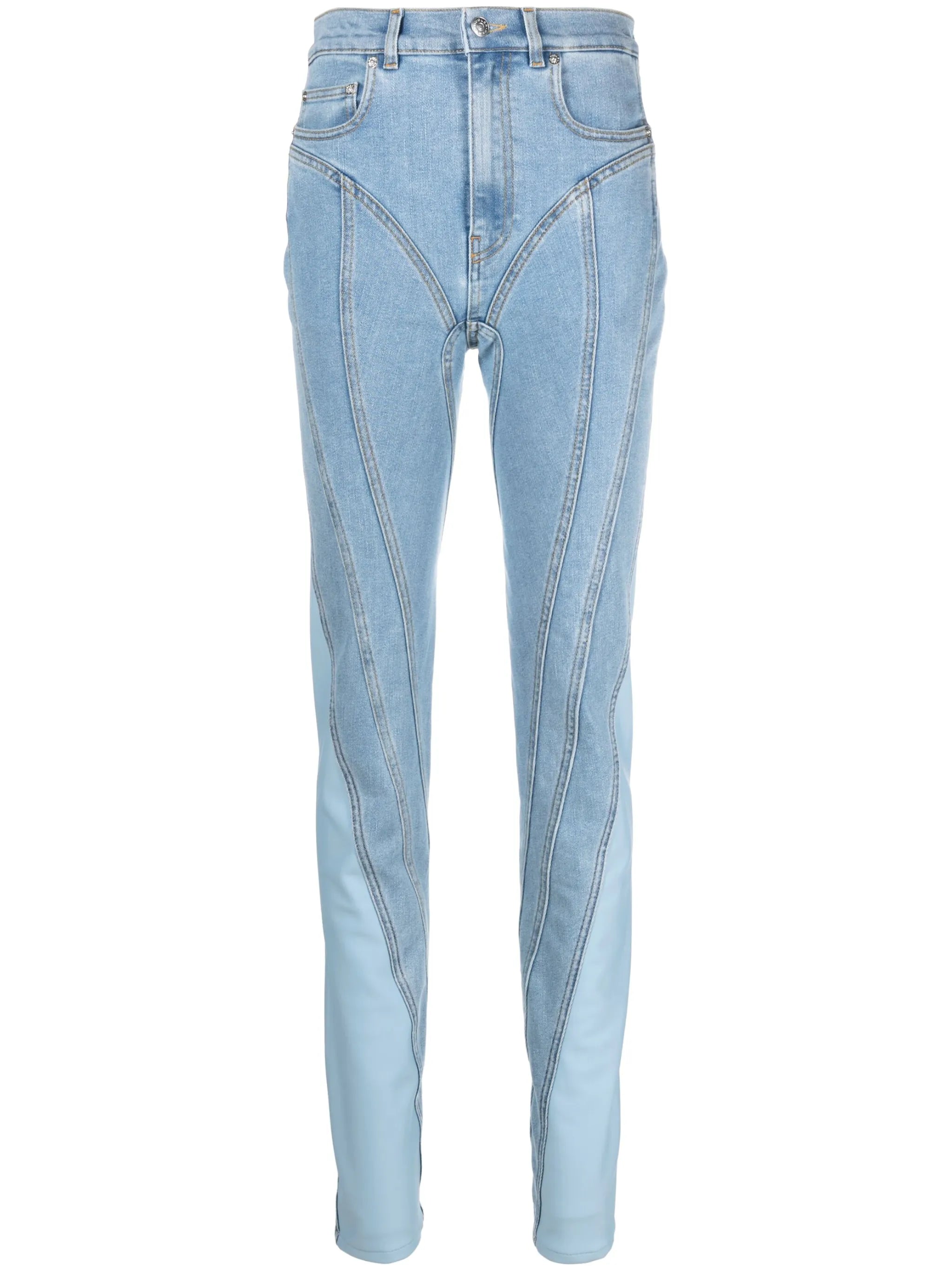 Spiral skinny jeans