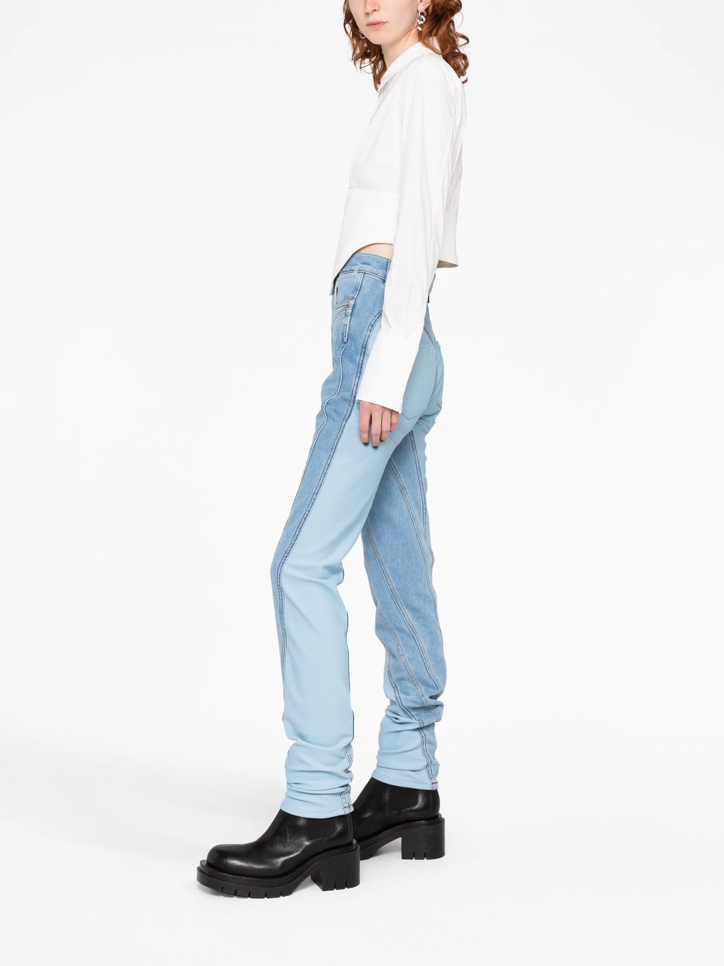 Spiral skinny jeans