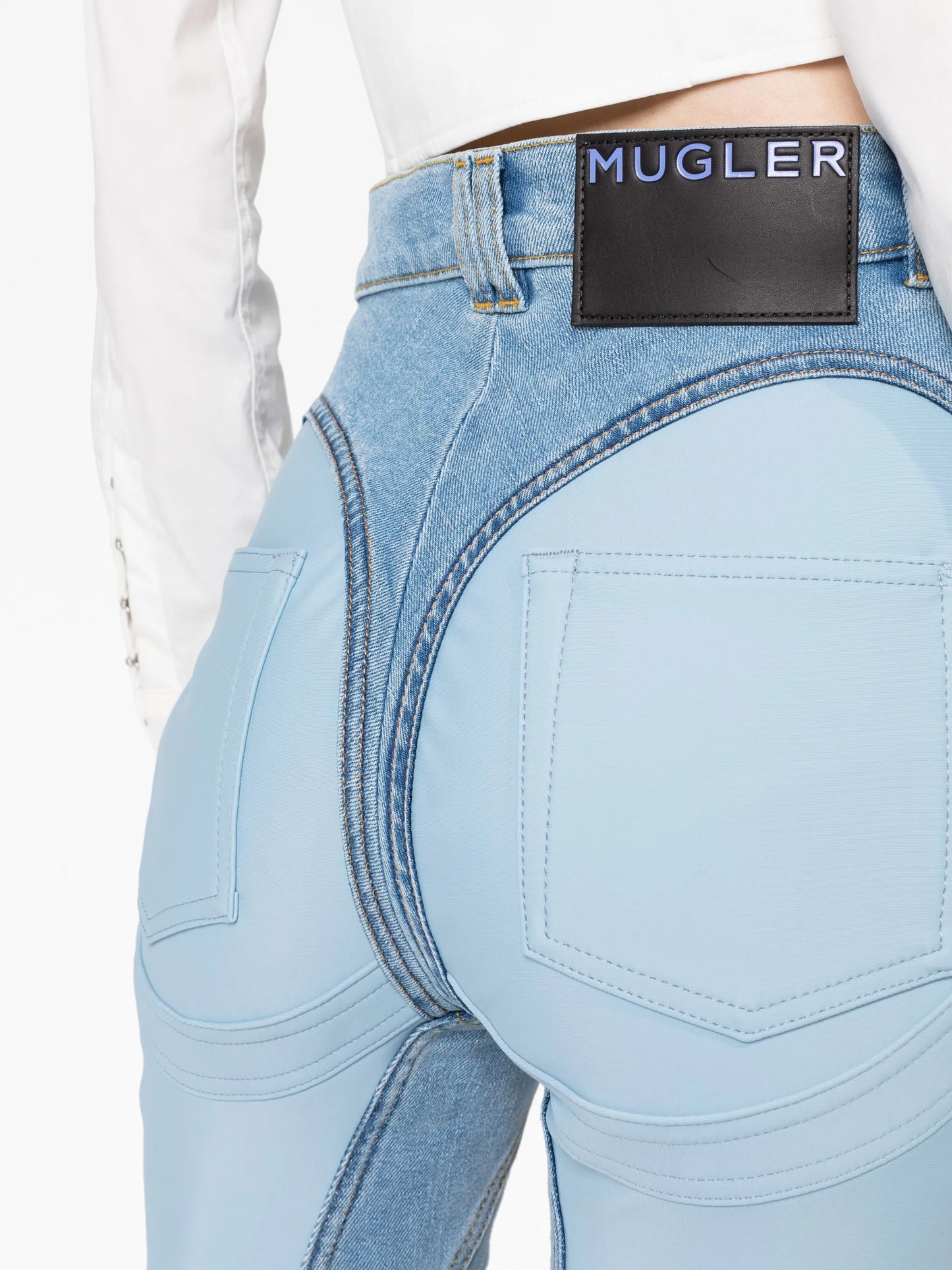 Spiral skinny jeans