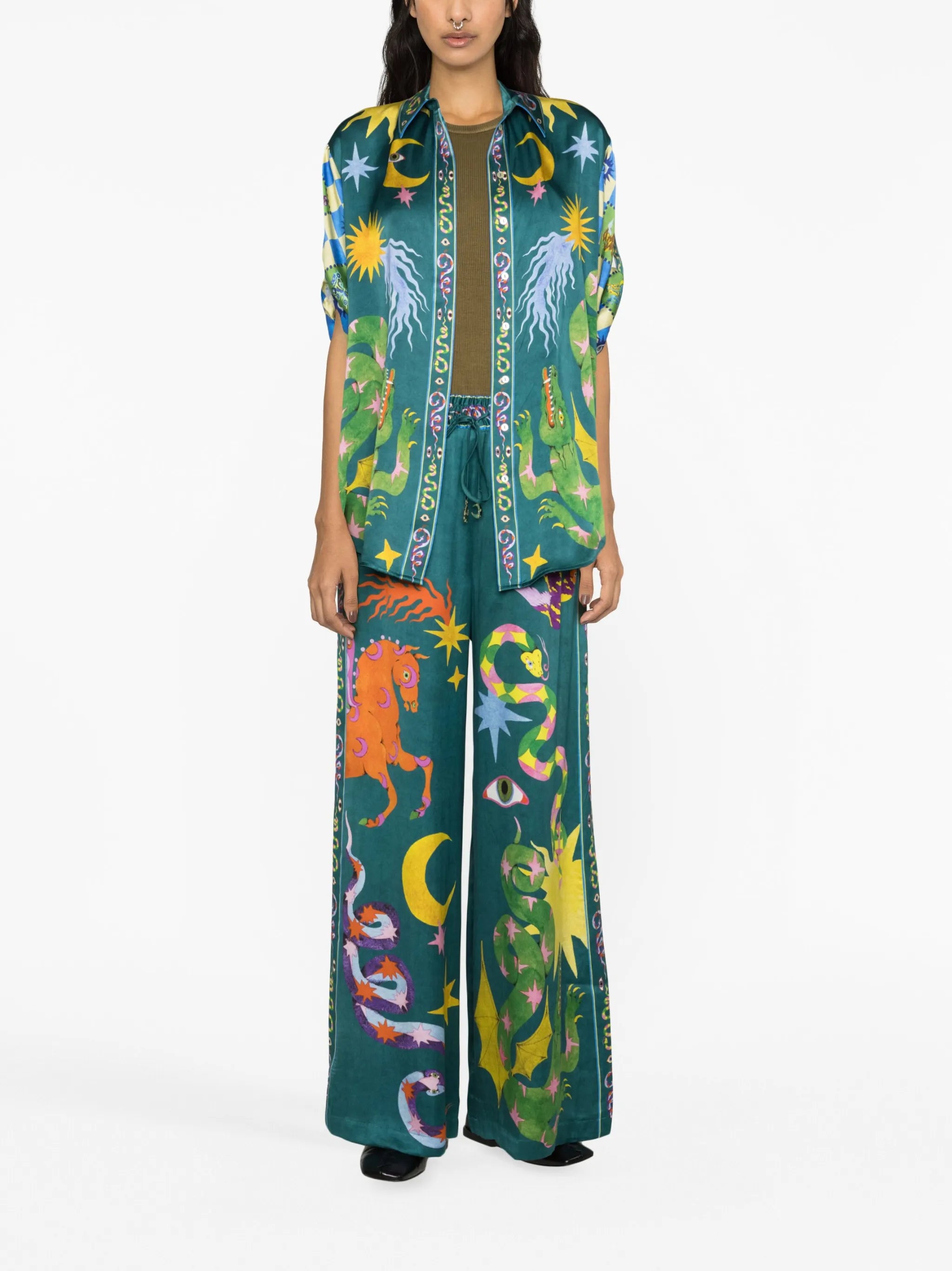 Guardian silk trousers