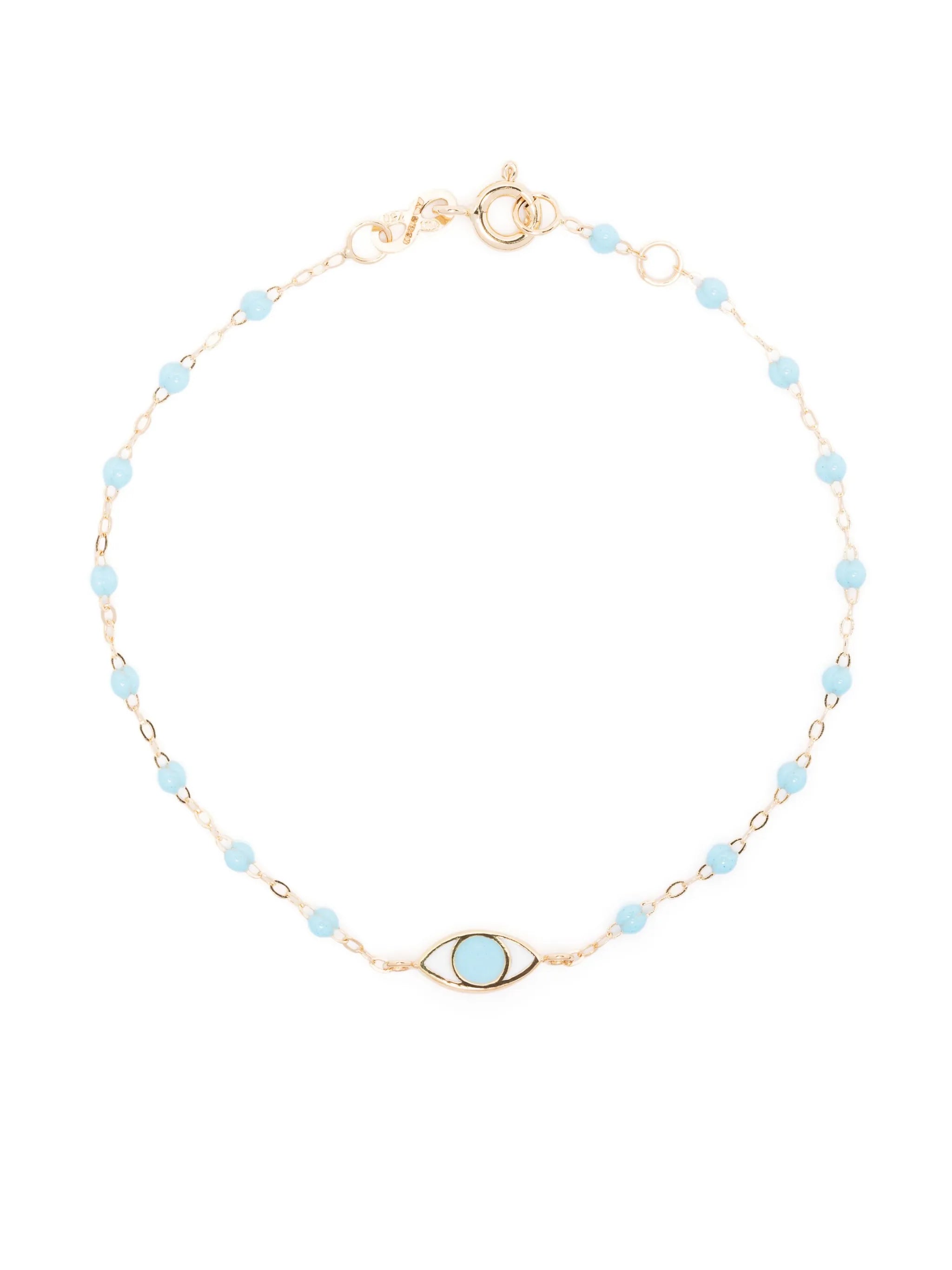 18kt yellow gold Gigi Eye beaded bracelet
