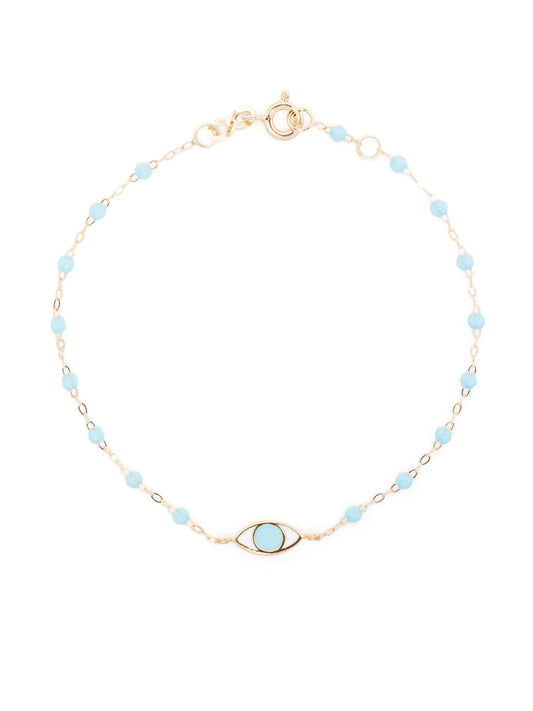 18kt yellow gold Gigi Eye beaded bracelet