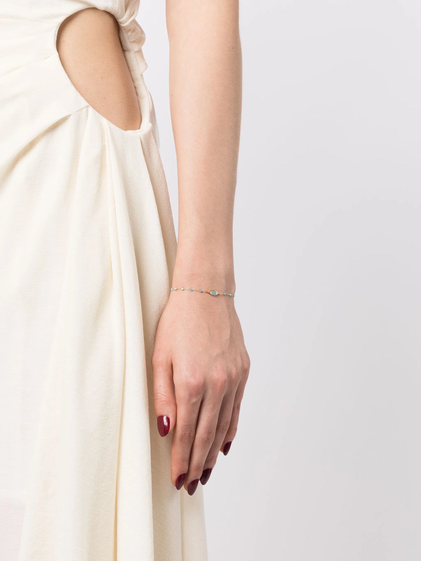 18kt yellow gold Gigi Eye beaded bracelet