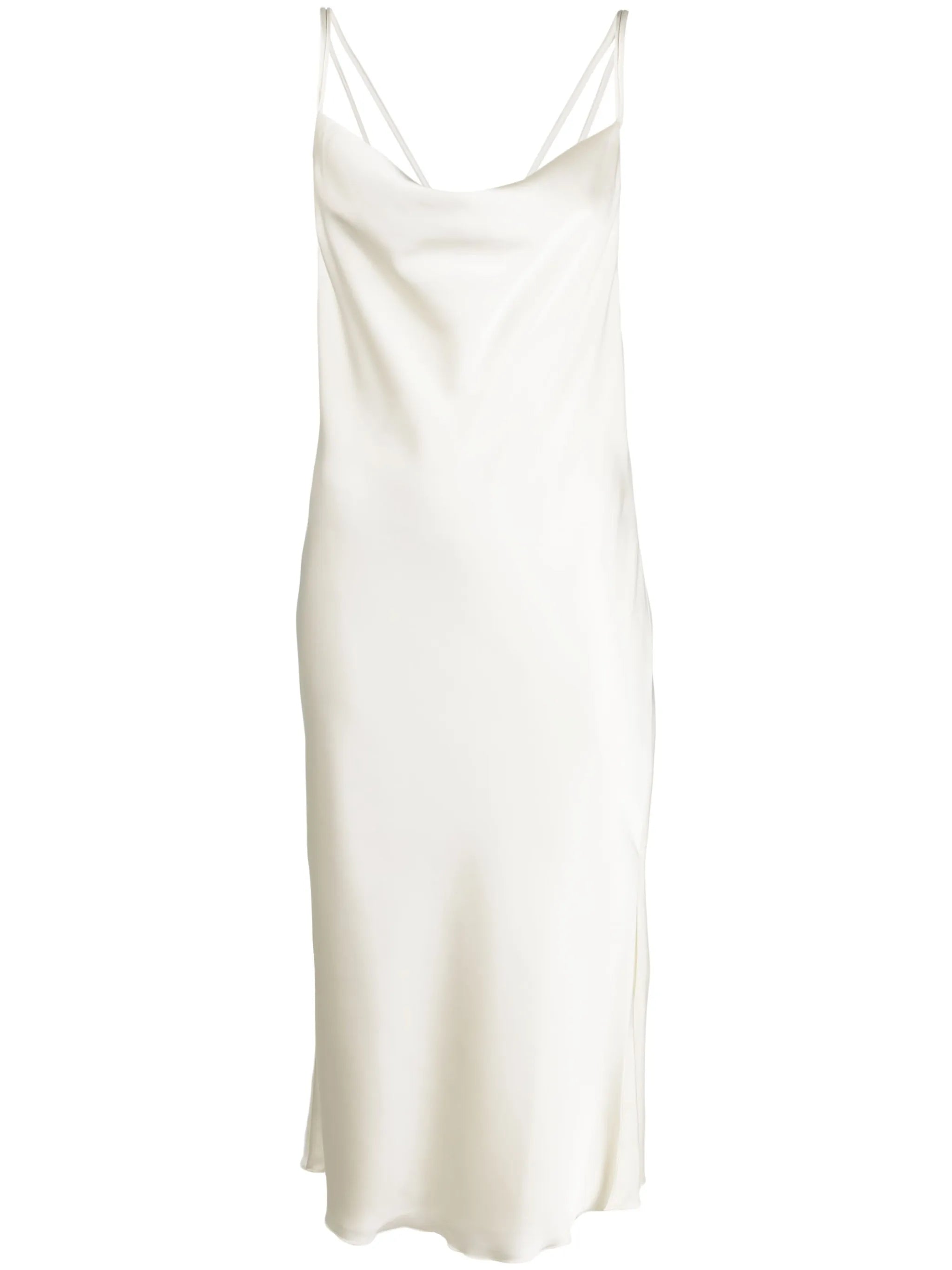 open-back slip dress