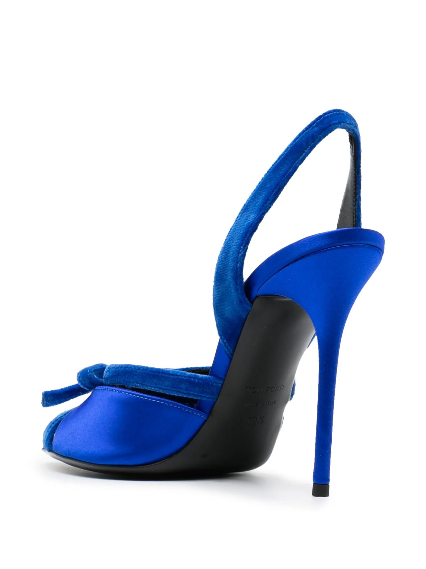 bow-detail 124mm satin sandals
