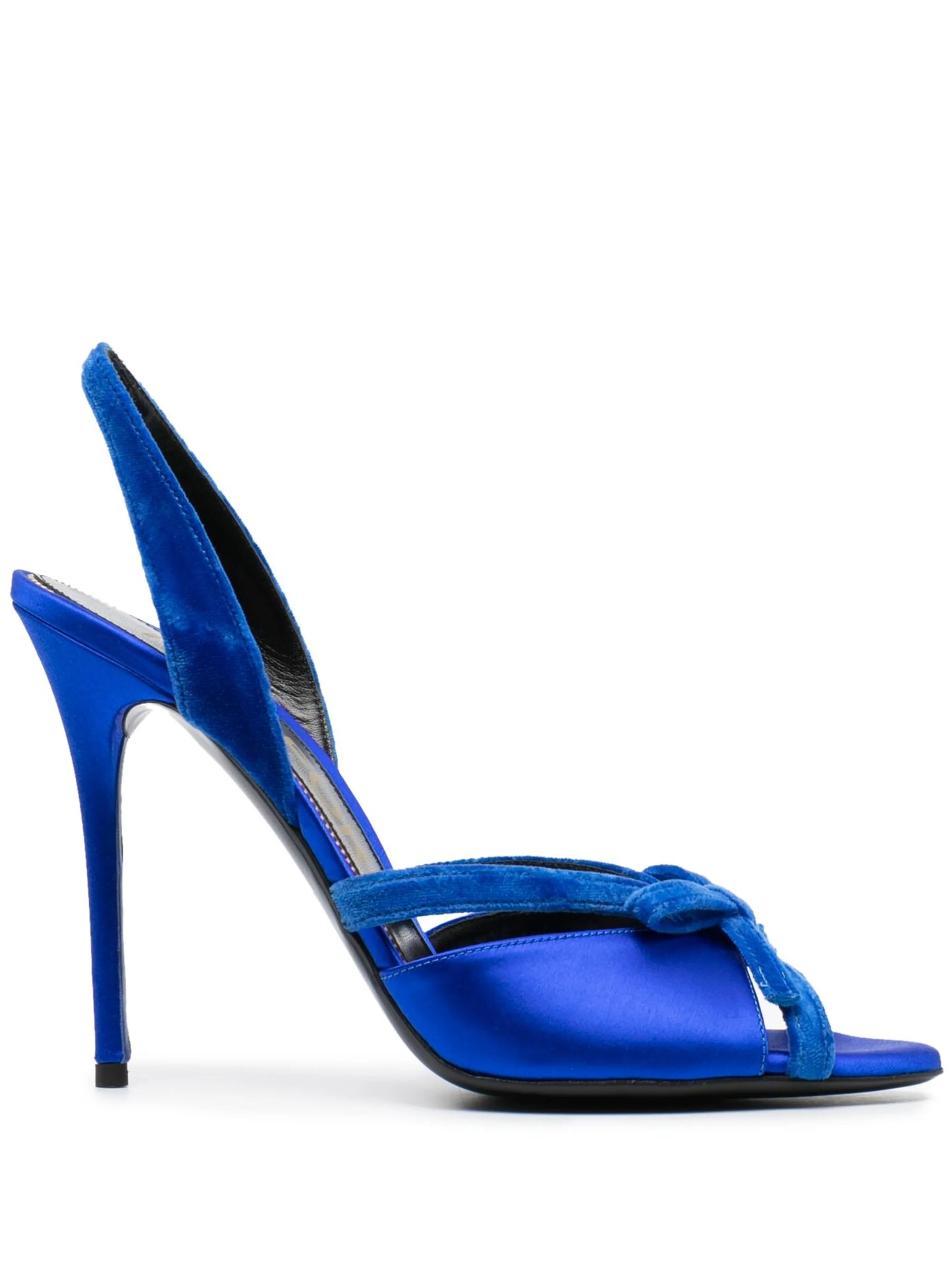 bow-detail 124mm satin sandals