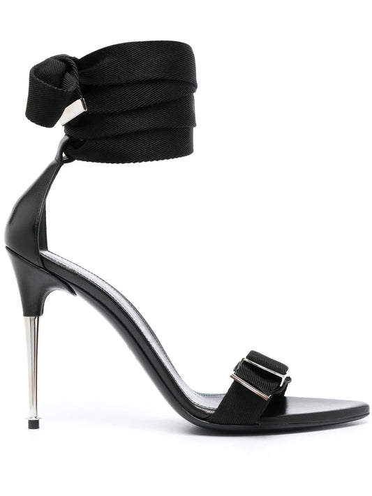 125mm tie-ankle sandals