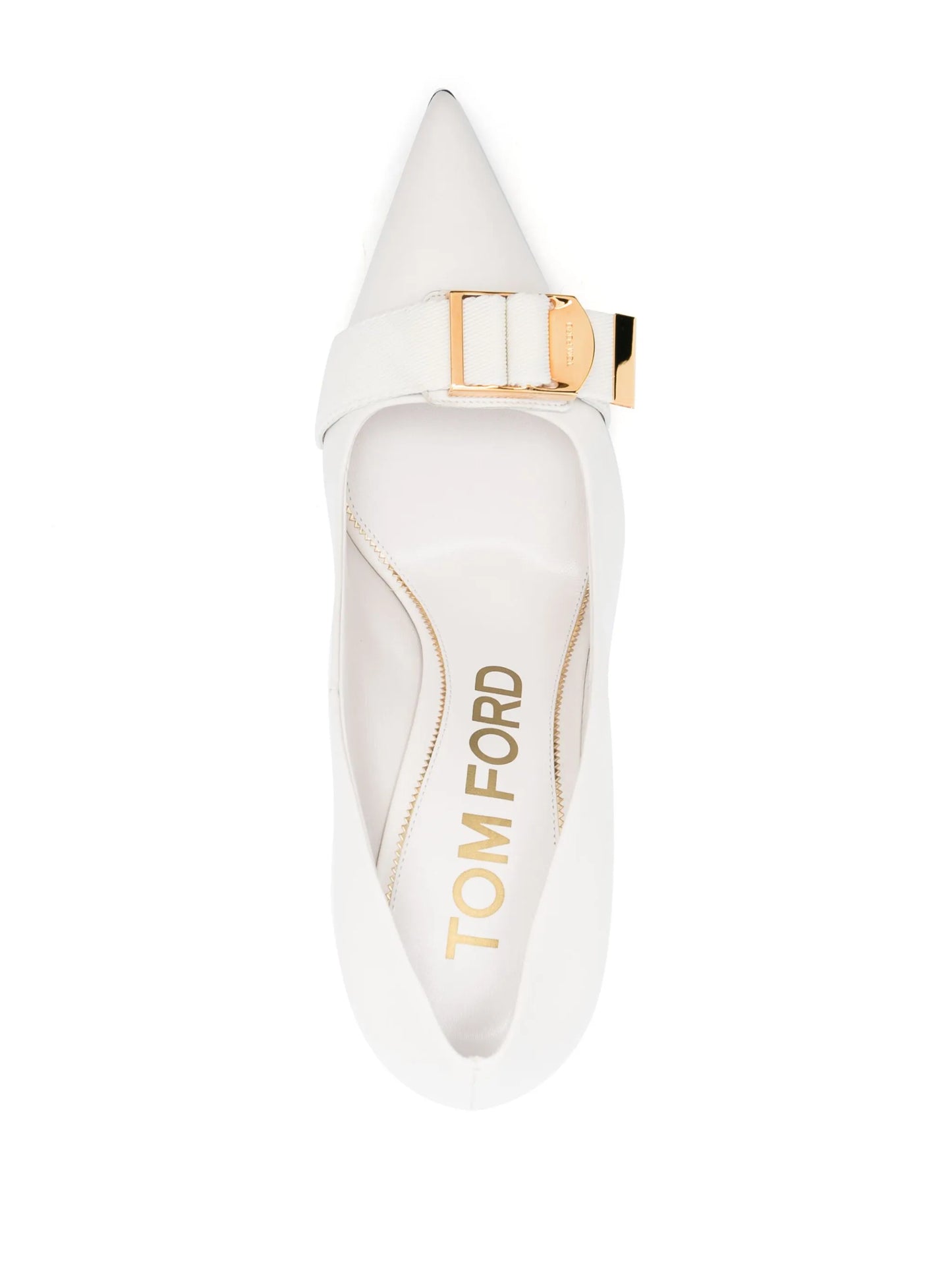 105mm pointed-toe leather pumps