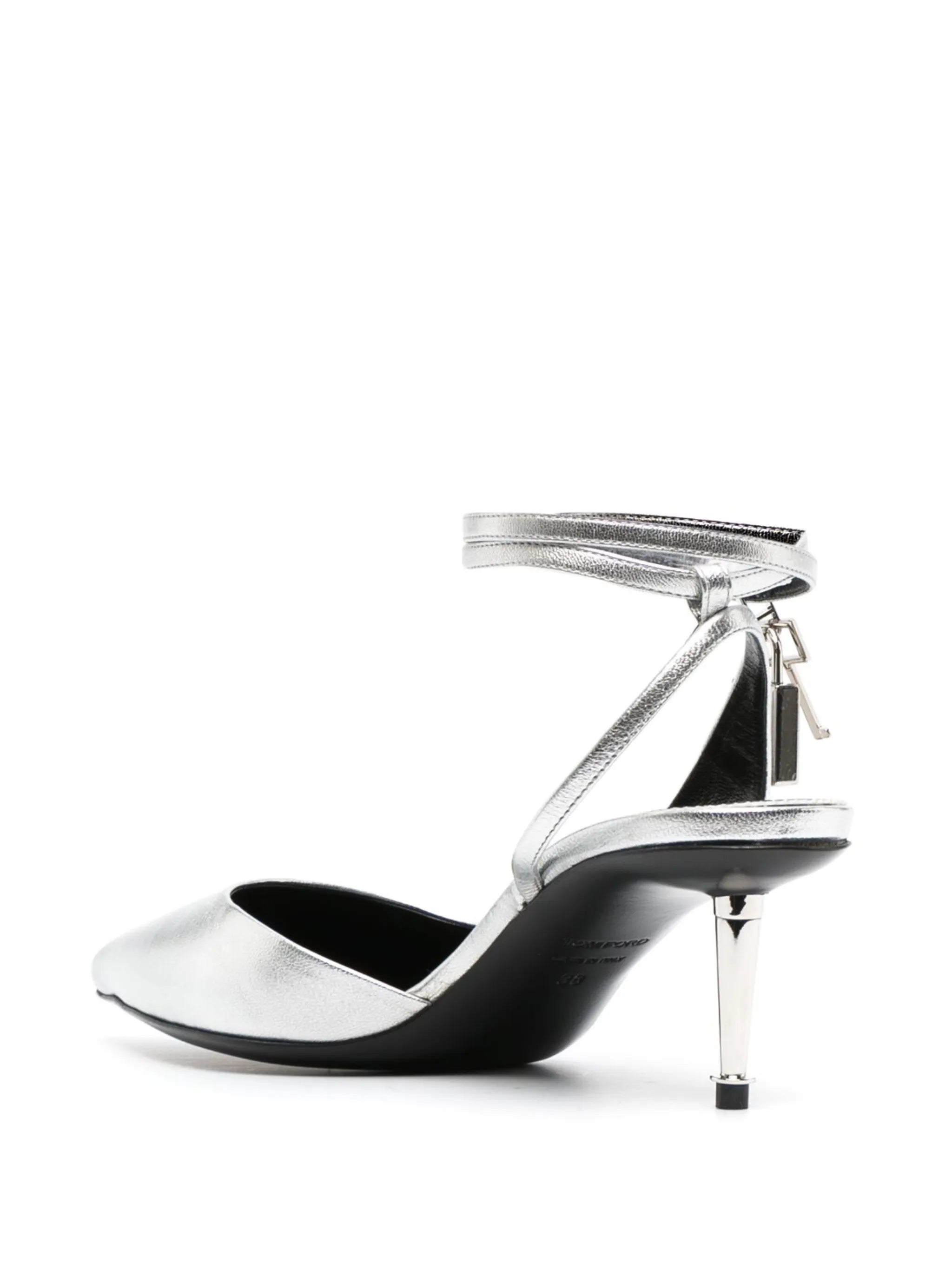 55mm padlock-detail leather pumps