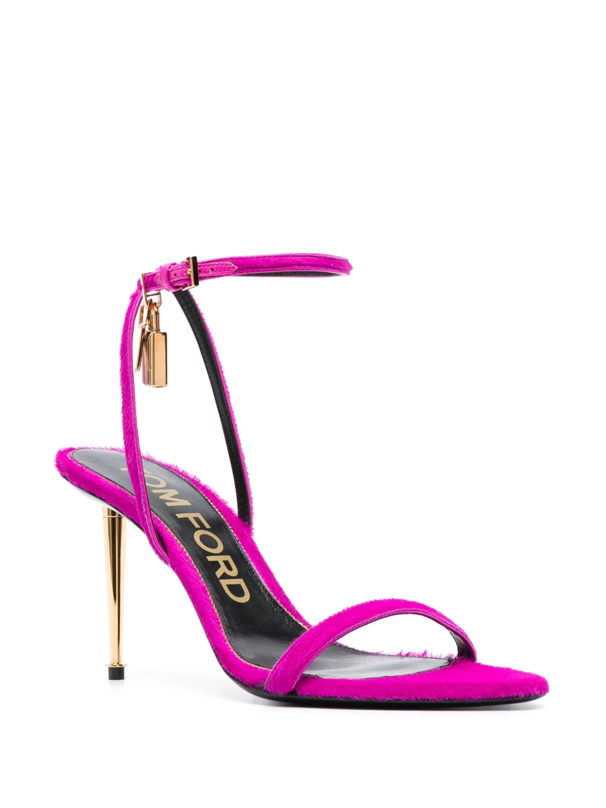 Padlock 85mm leather sandals