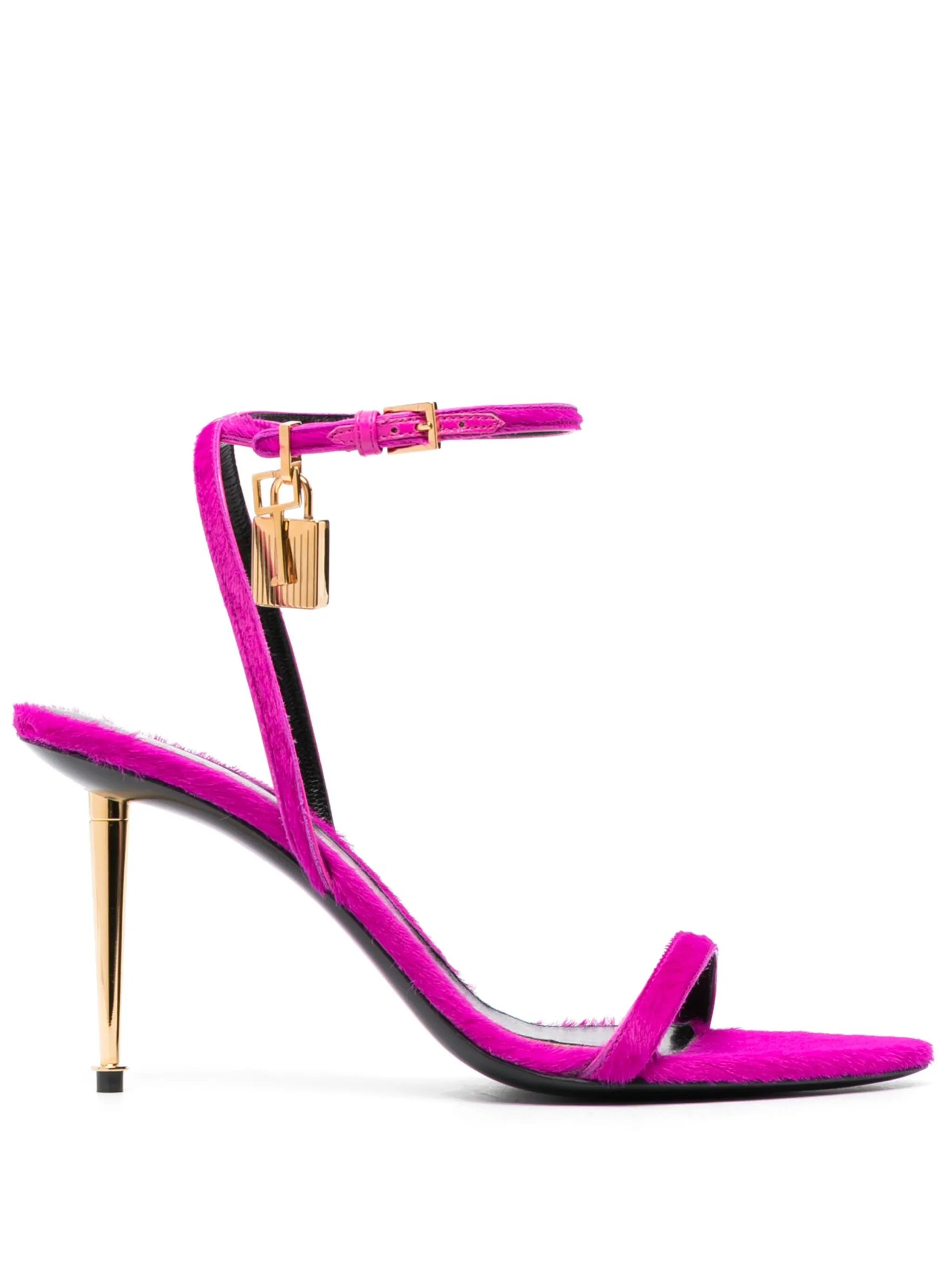 Padlock 85mm leather sandals