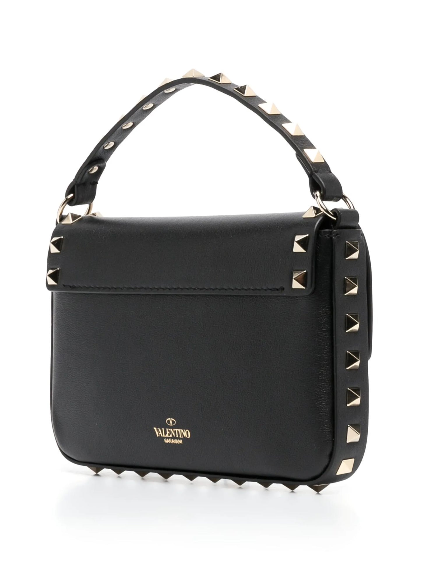 stud-detail leather shoulder bag