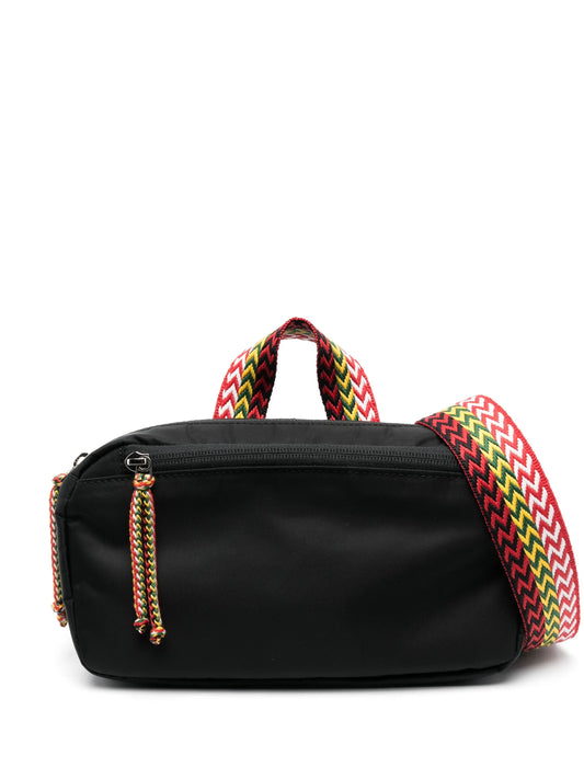 chevron woven pattern belt bag