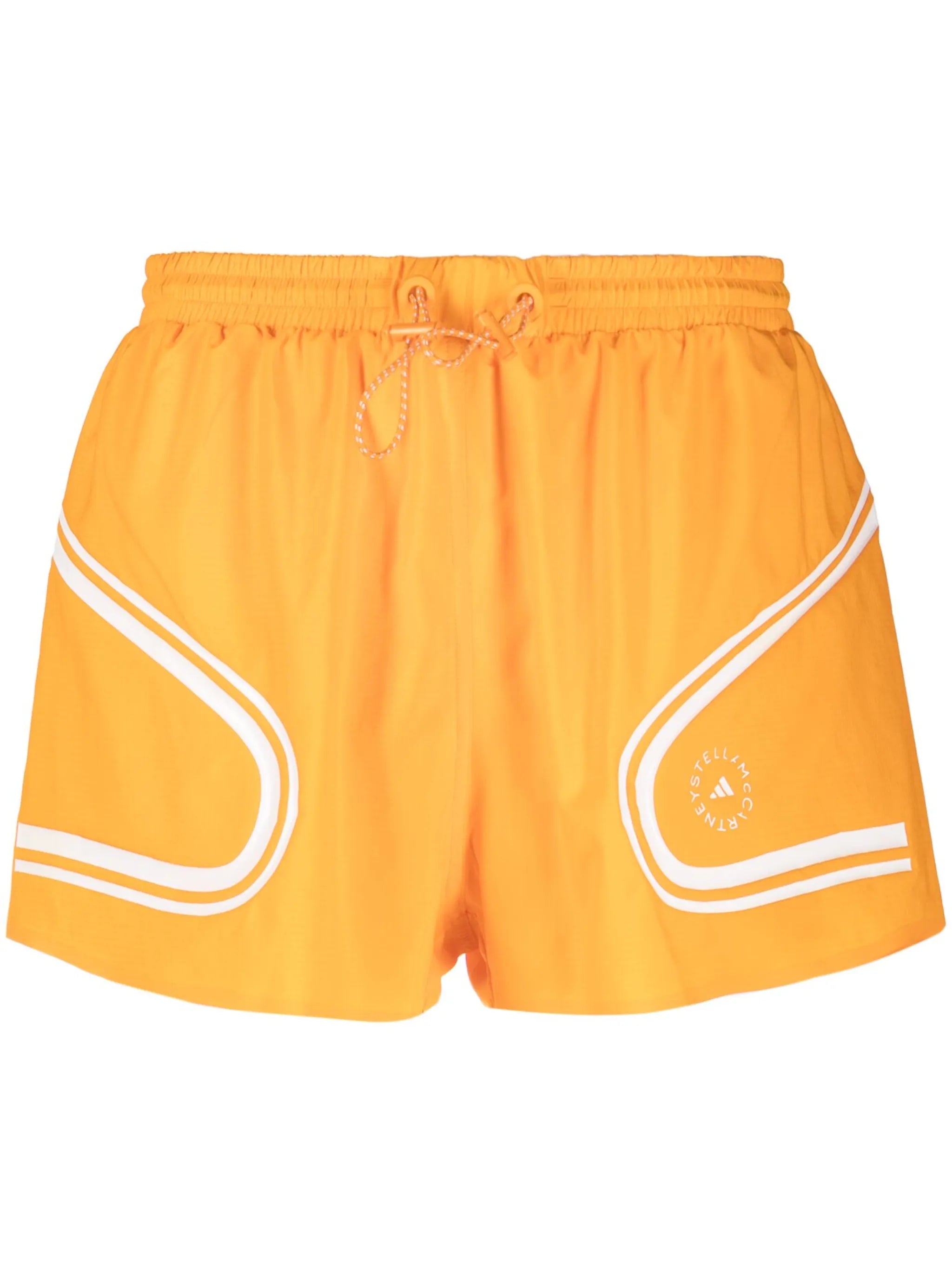 graphic-print drawstring shorts