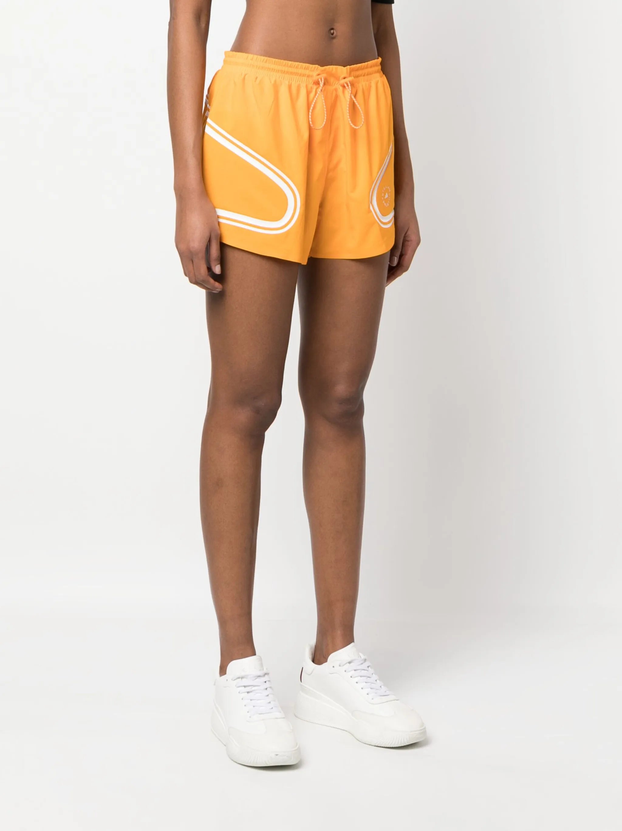 graphic-print drawstring shorts