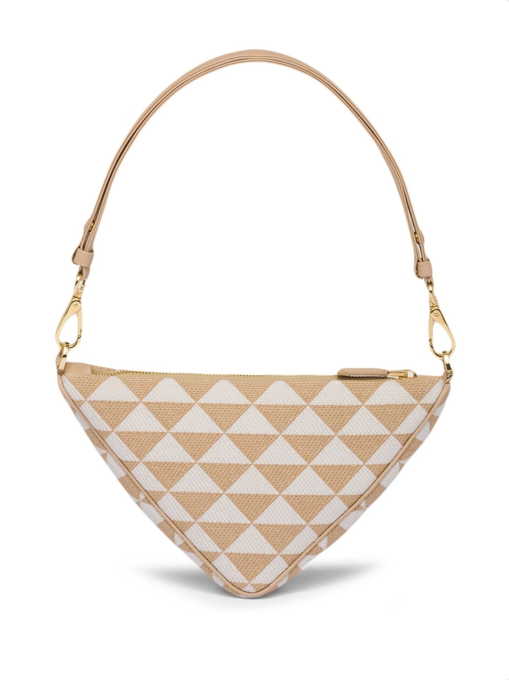 embroidered jacquard mini bag