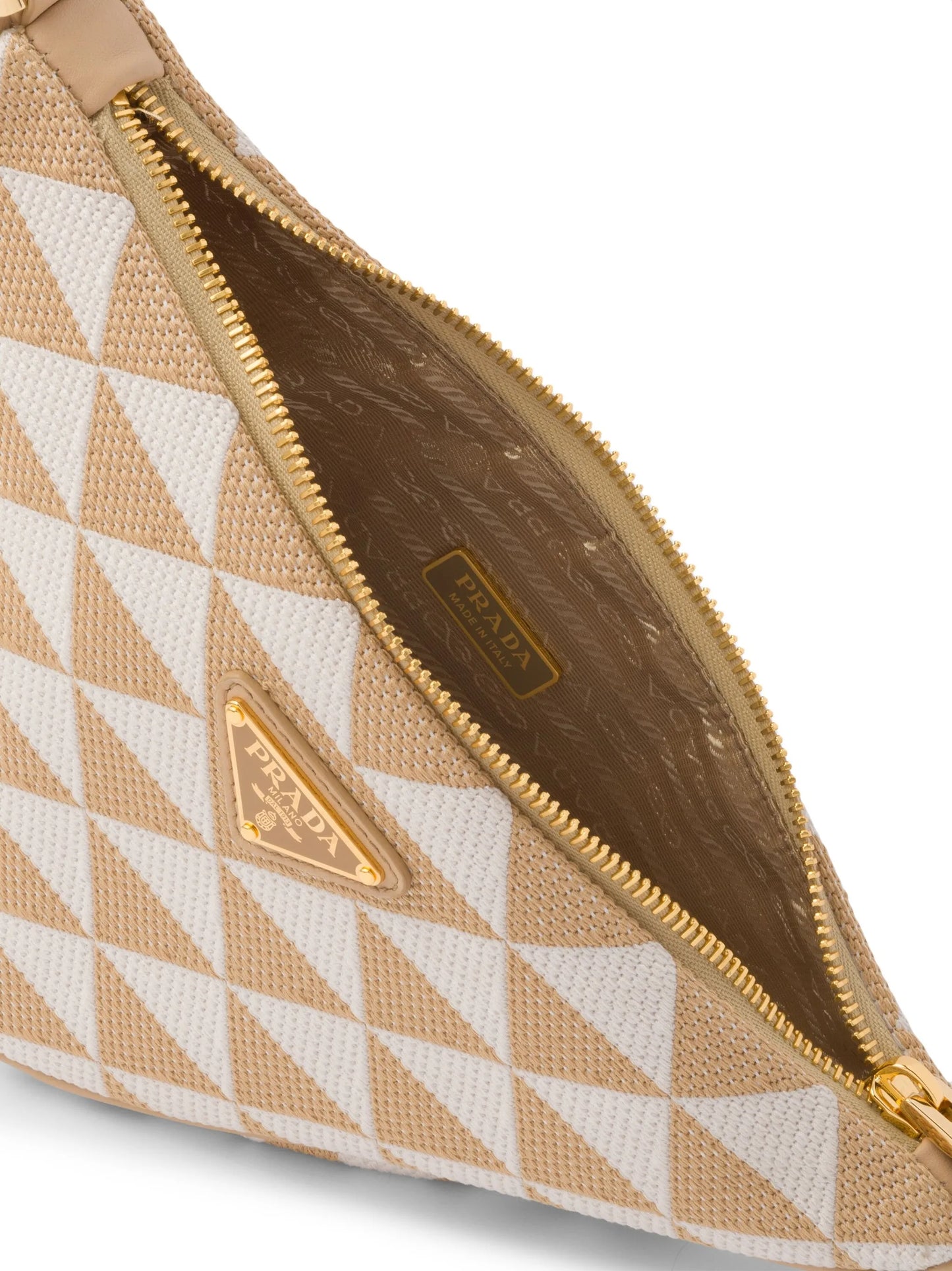 embroidered jacquard mini bag